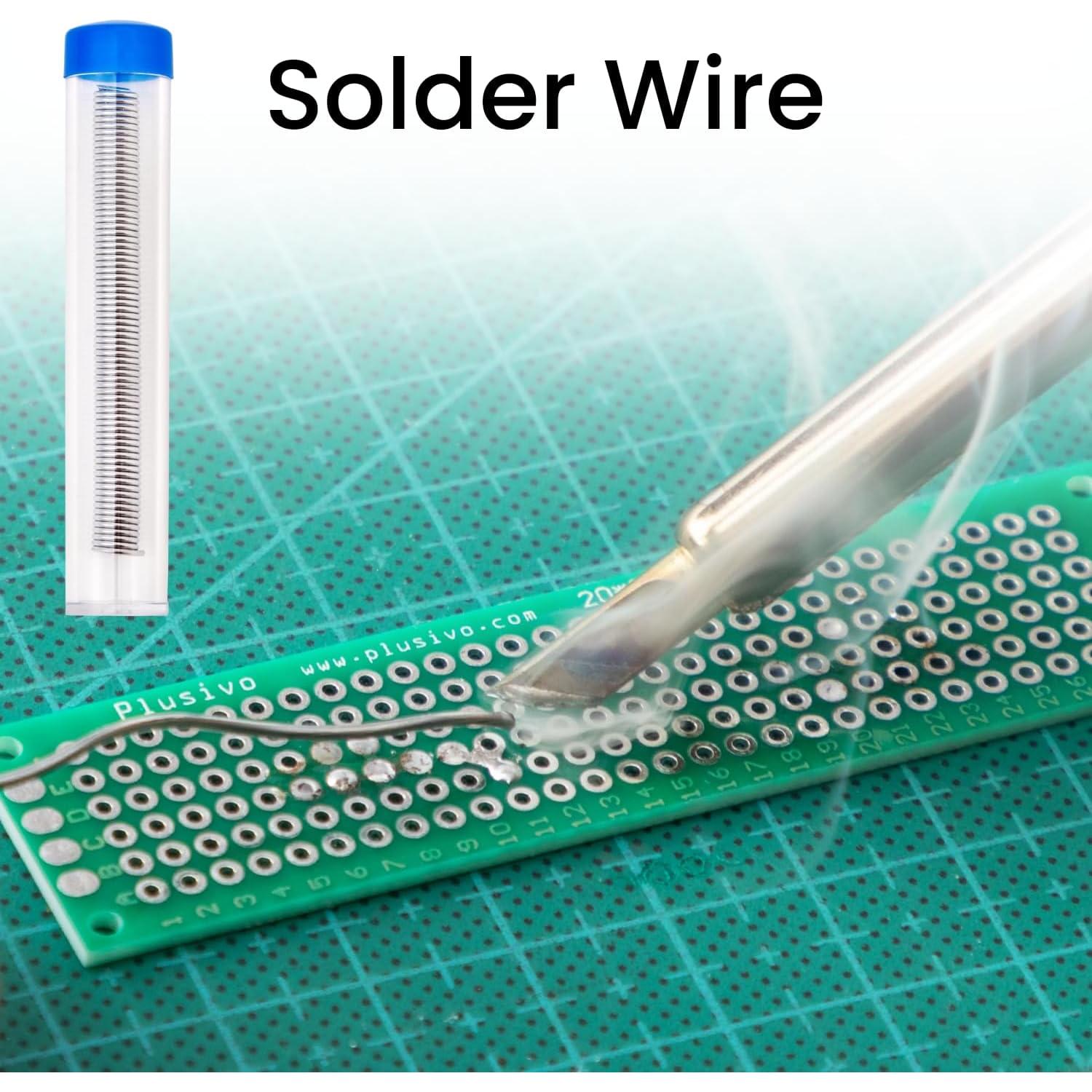 Kit de Soldador Plusivo 60W 5-en-1 con Accesorios