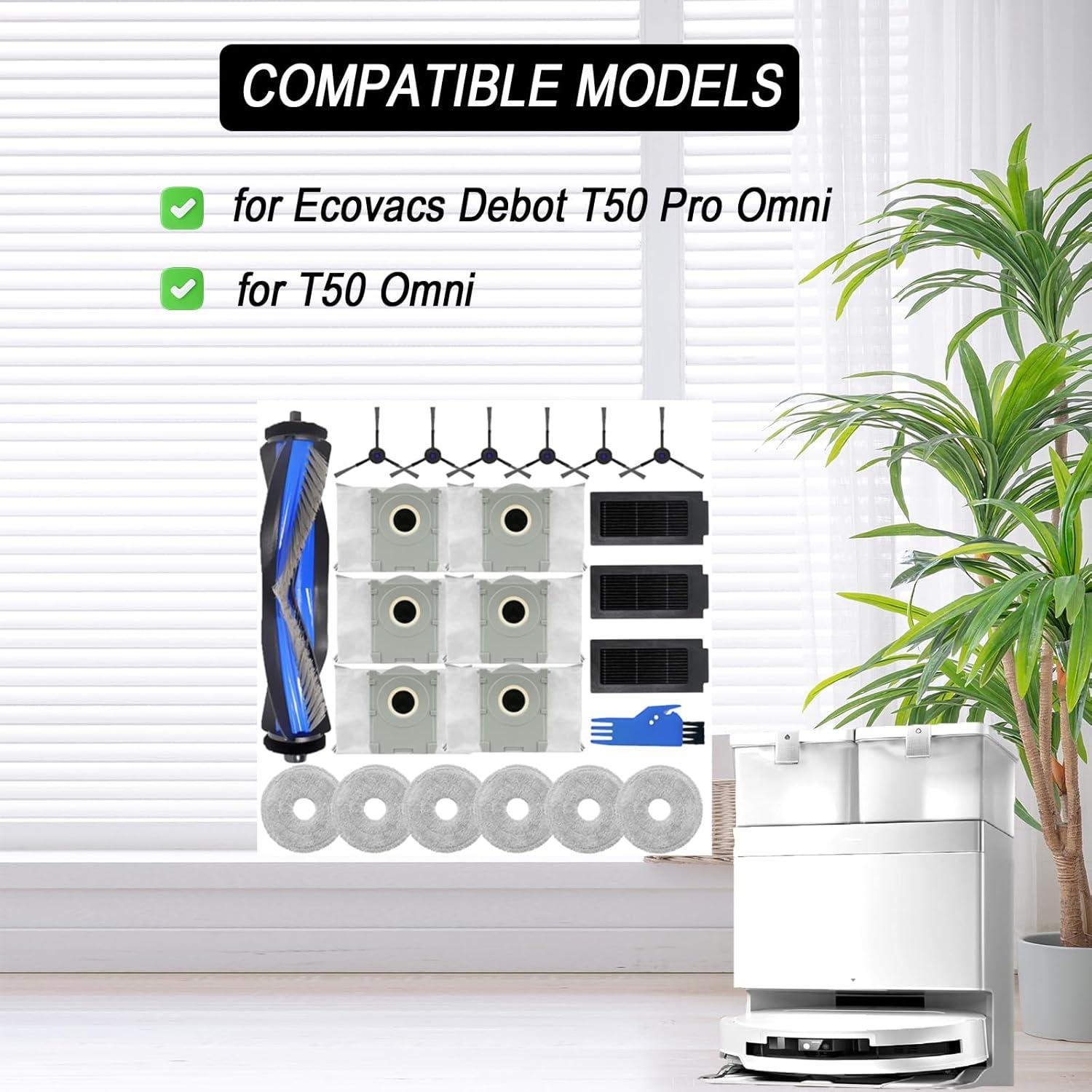 Kit de Accesorios para Aspiradora Robot Ecovacs T50 - 23 Piezas