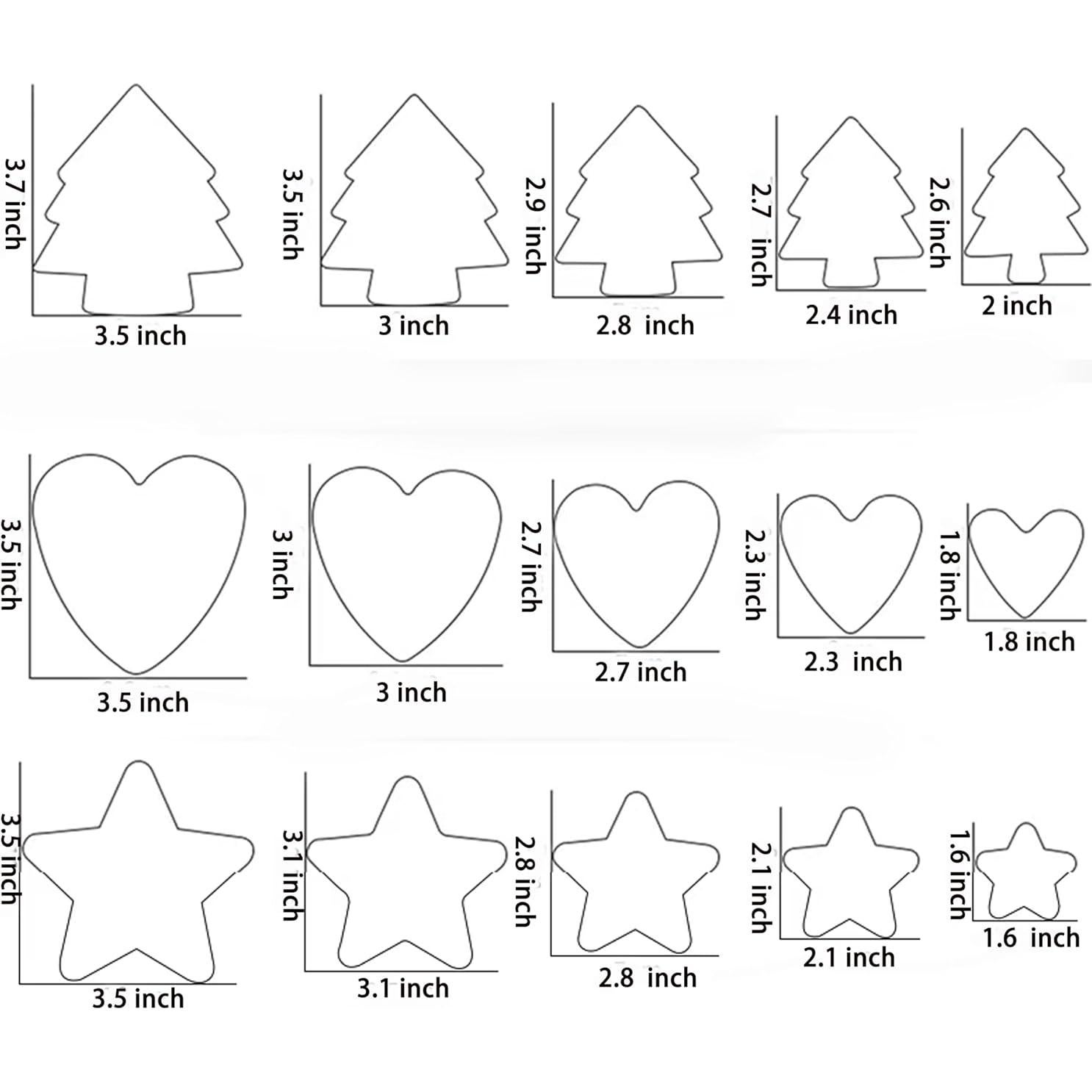 Juego de Cortadores de Galletas Yomfut 32 Piezas 6 Formas