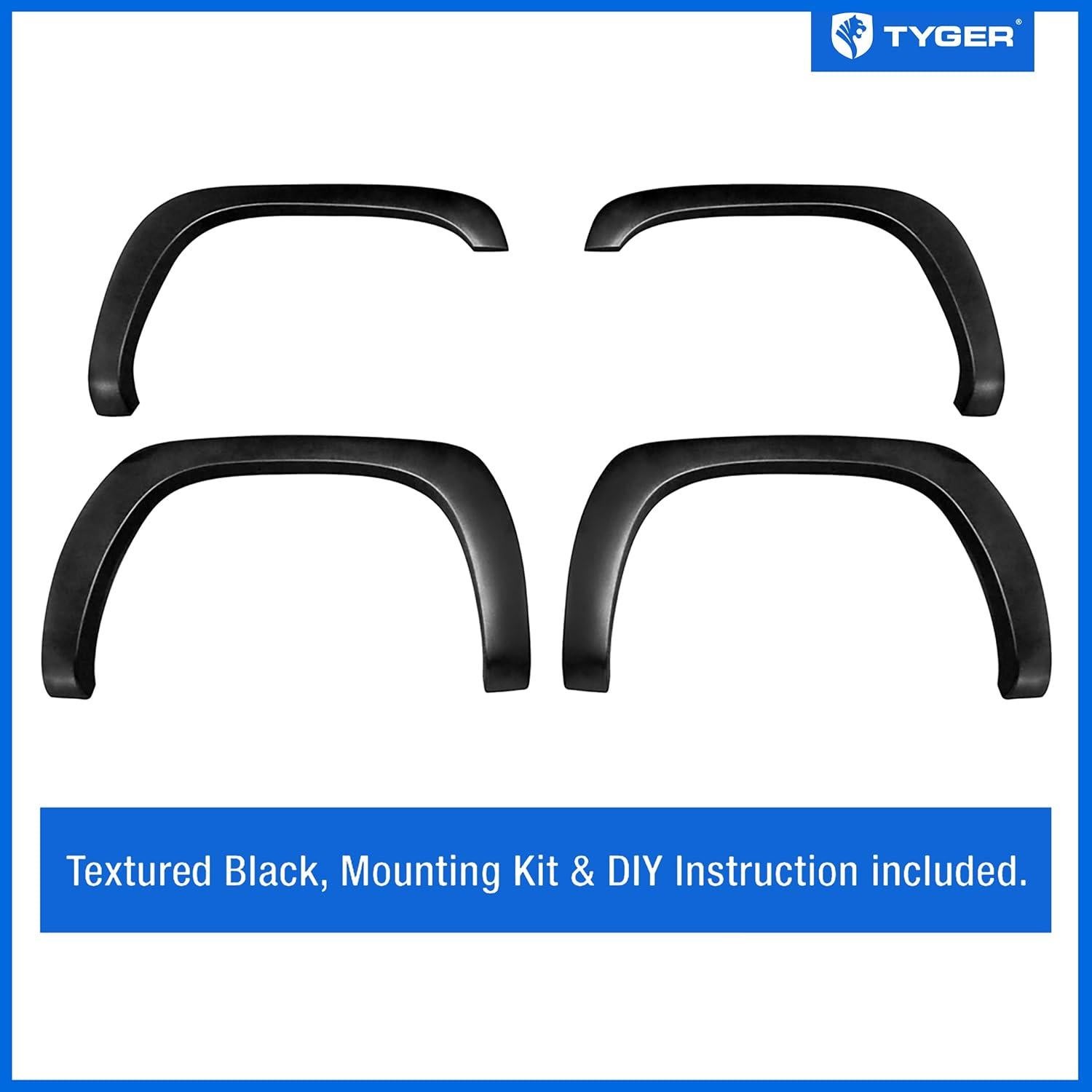 Aletas de Guardabarros Tyger Auto para Chevy Silverado 1999-2007