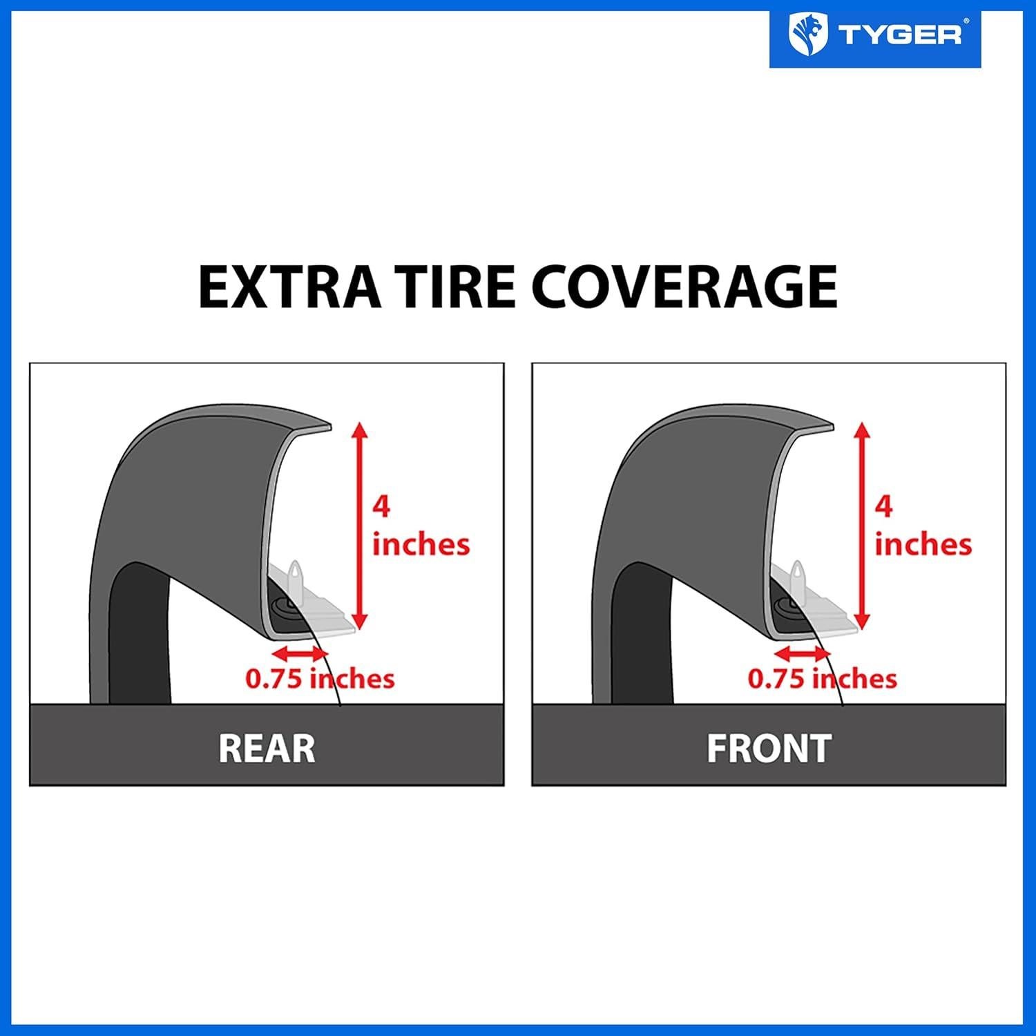Aletas de Guardabarros Tyger Auto para Chevy Silverado 1999-2007