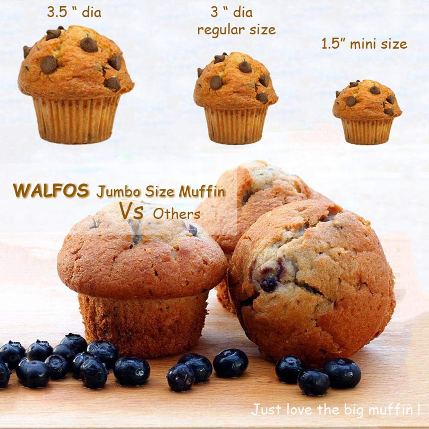 Molde de Silicona para Muffin Jumbo Walfos 6 Tazas Antiadherente