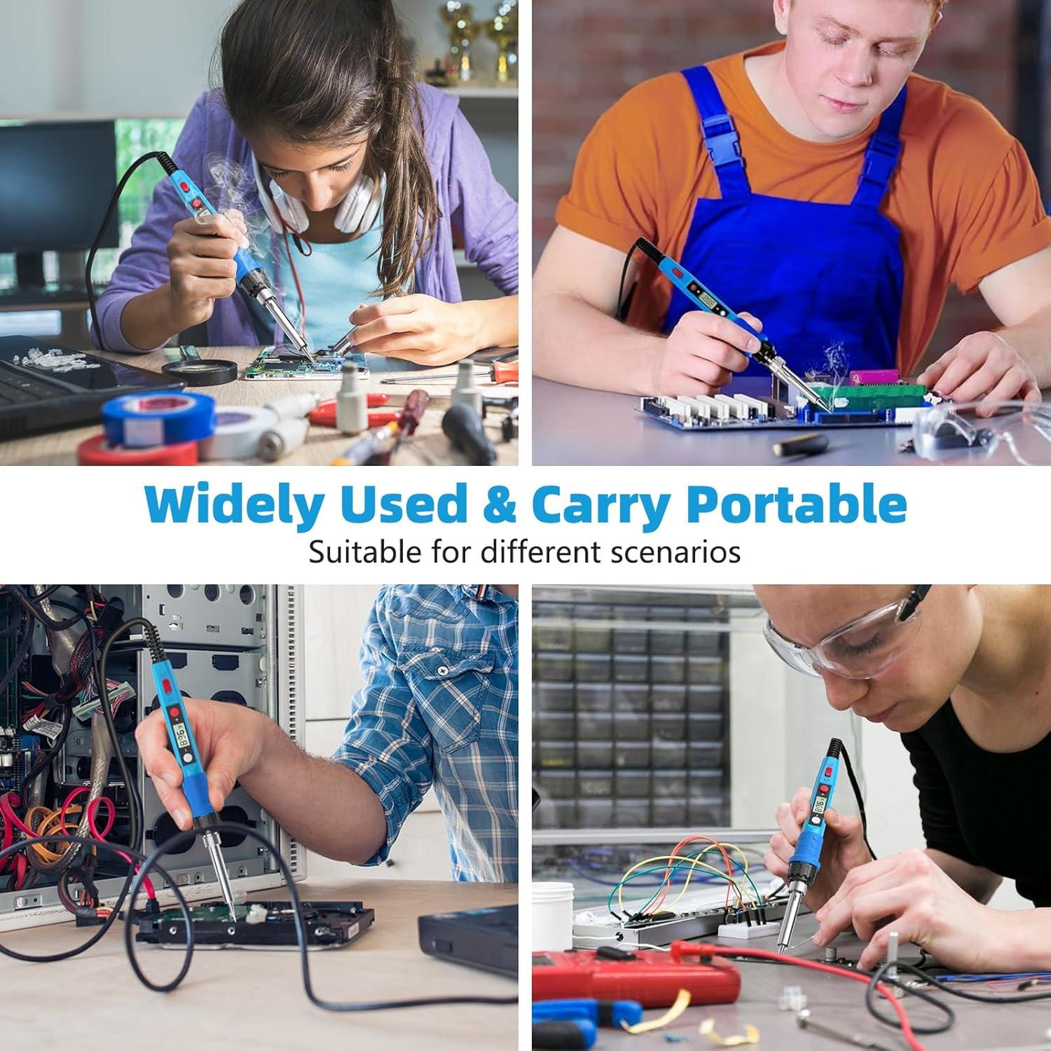 Kit de Soldador Q-MING 80W Digital con Pantalla LCD