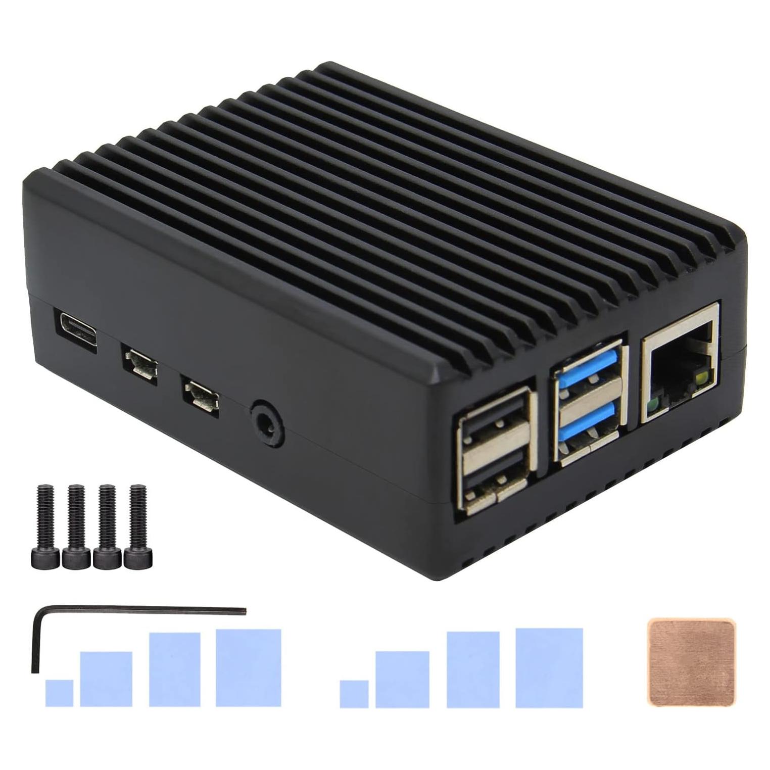 Caja de Aluminio Geekworm para Raspberry Pi 4 Modelo B