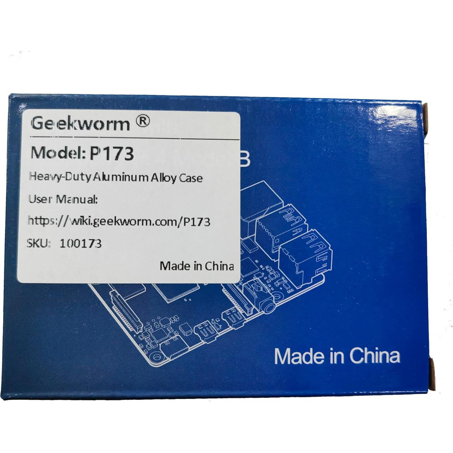 Caja de Aluminio Geekworm para Raspberry Pi 4 Modelo B