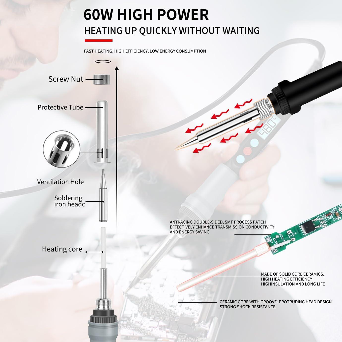 Kit de Alisado Cpybooder 80W con Pantalla Digital y 8 Puntas