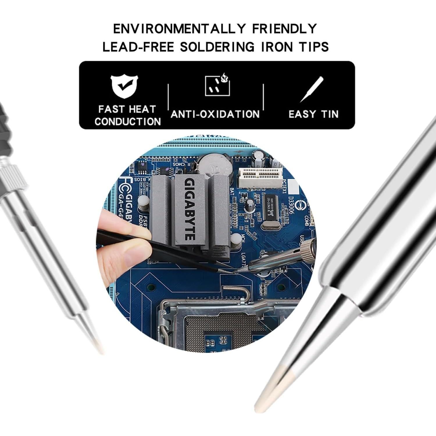 Kit de Alisado Cpybooder 80W con Pantalla Digital y 8 Puntas