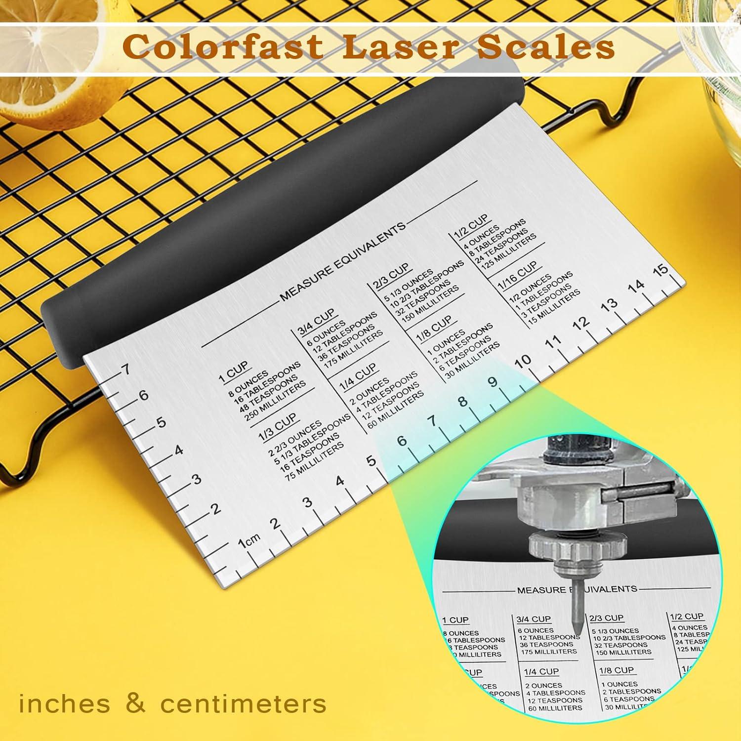 Raspador de Masa de Acero Inoxidable HaSteeL - Juego de 2