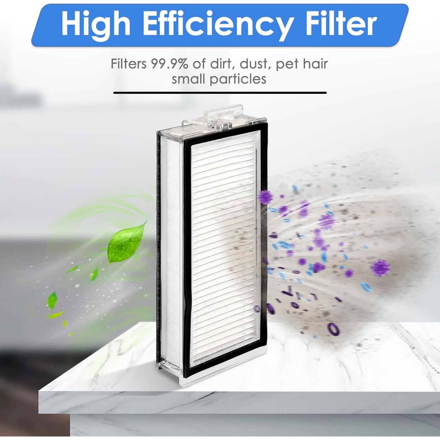 Paquete de 7 Filtros HEPA FILTERIST para Roborock Q5 y Q7