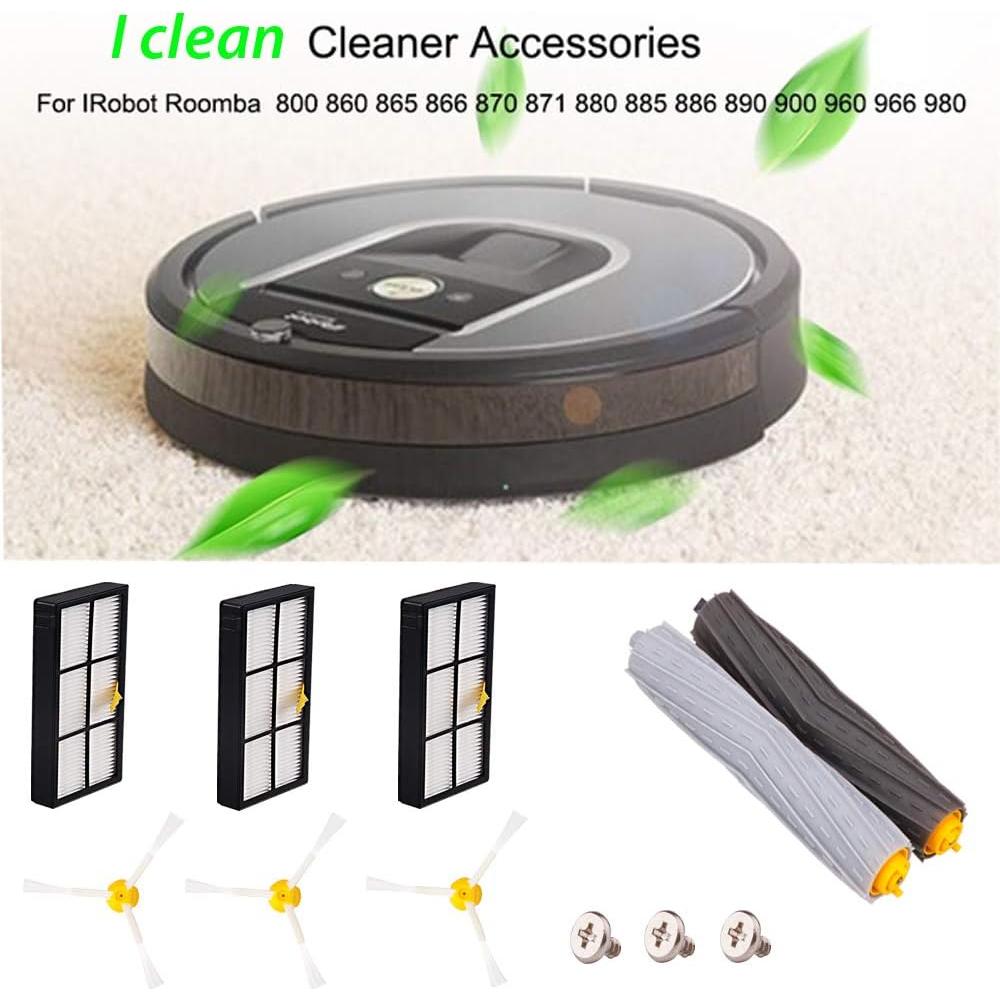 Accesorios I Clean para iRobot Roomba 800 y 900 - Filtros HEPA y Cepillos