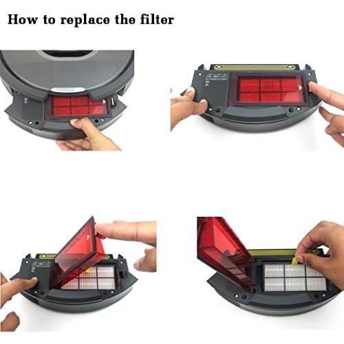 Accesorios I Clean para iRobot Roomba 800 y 900 - Filtros HEPA y Cepillos