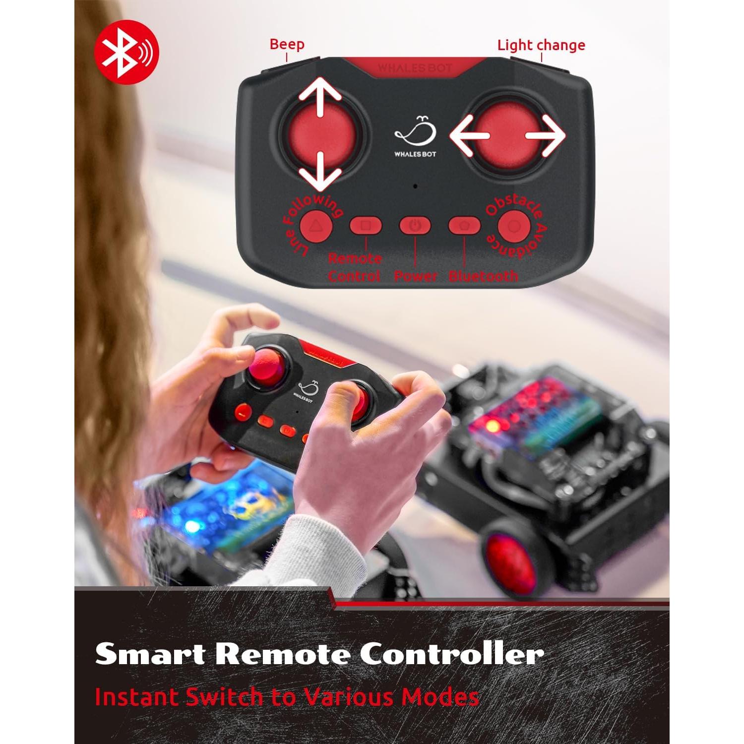 Robot Educativo WhalesBot Rocky Control Remoto y Programación 8-16 años