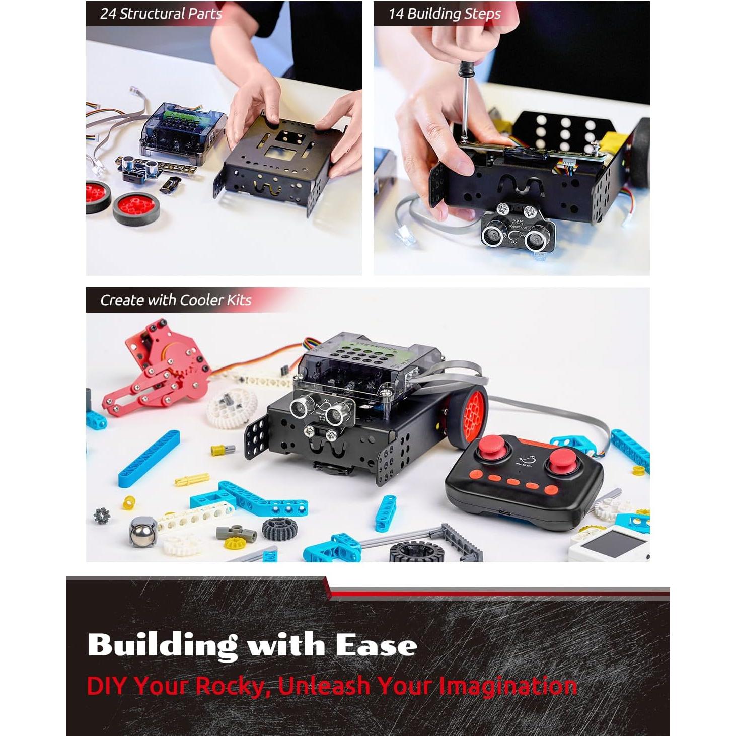 Robot Educativo WhalesBot Rocky Control Remoto y Programación 8-16 años