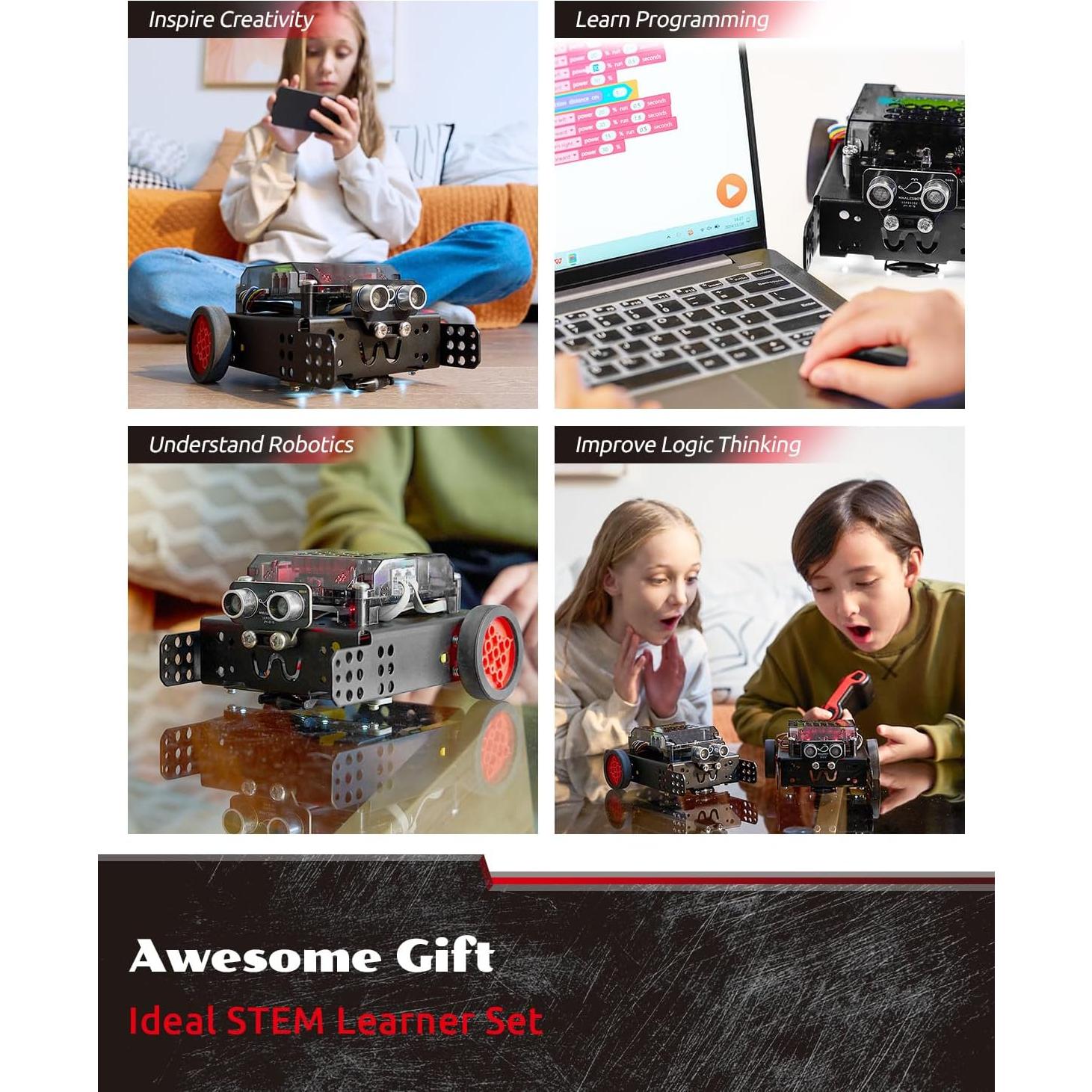 Robot Educativo WhalesBot Rocky Control Remoto y Programación 8-16 años