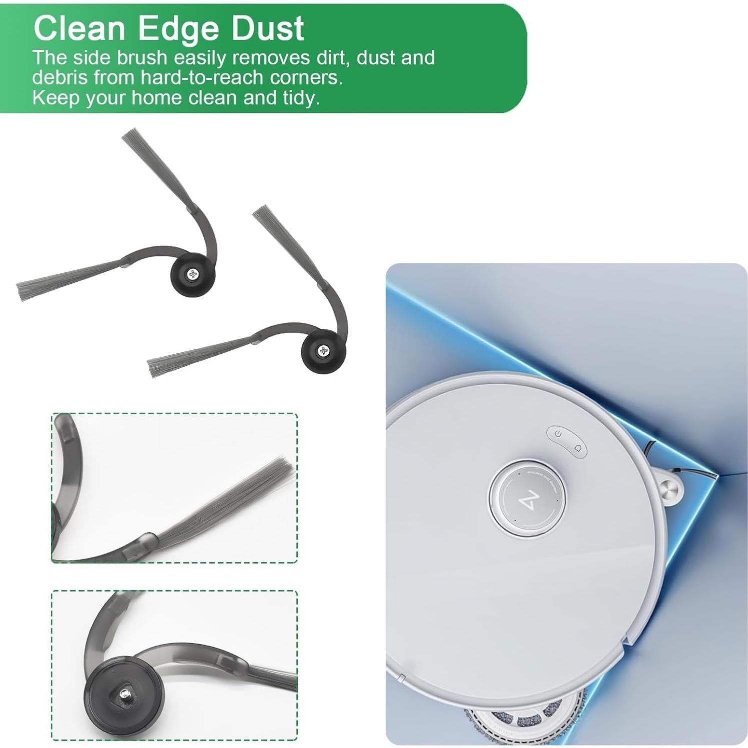 Kit de Repuesto para Aspiradora Robot roborock Qrevo Curv