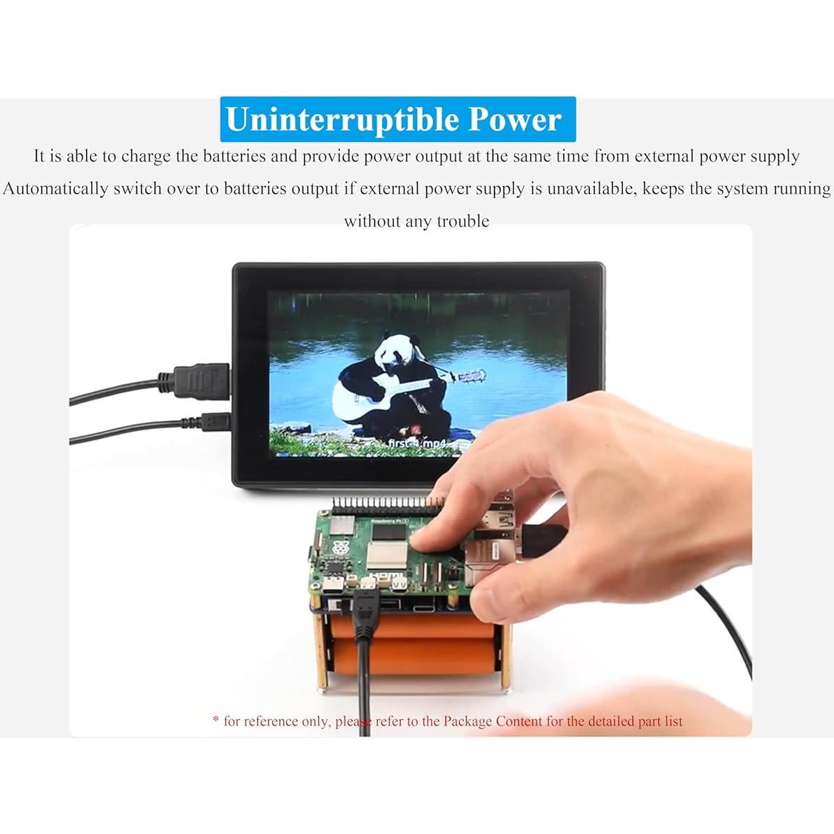 Fuente de Alimentación Ininterrumpida UPS HAT UeeKKoo para Raspberry Pi 5/4B/3B+