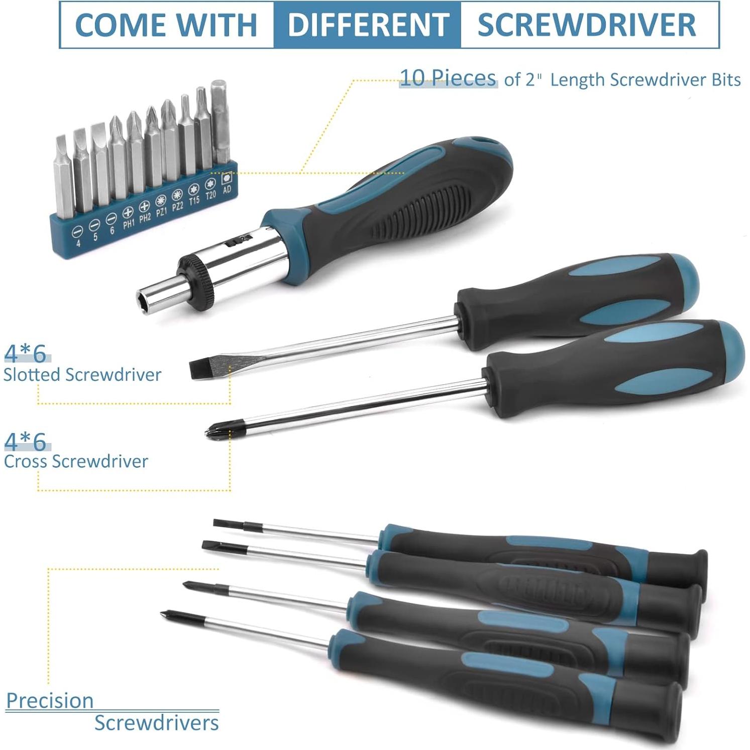 Kit de Herramientas Sundpey 148 Piezas - Básico para el Hogar