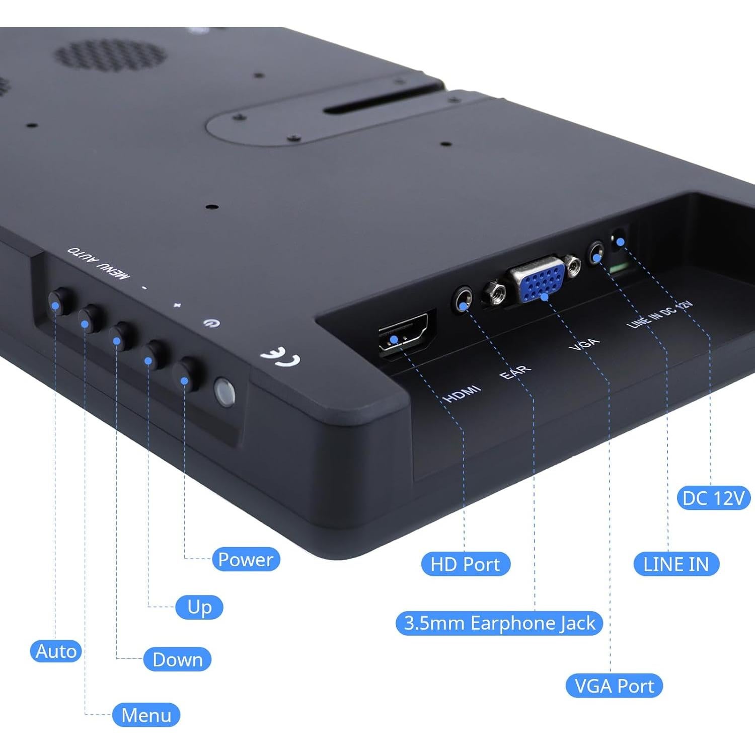 Monitor Portátil ELECROW 10.1" FHD IPS con Altavoces