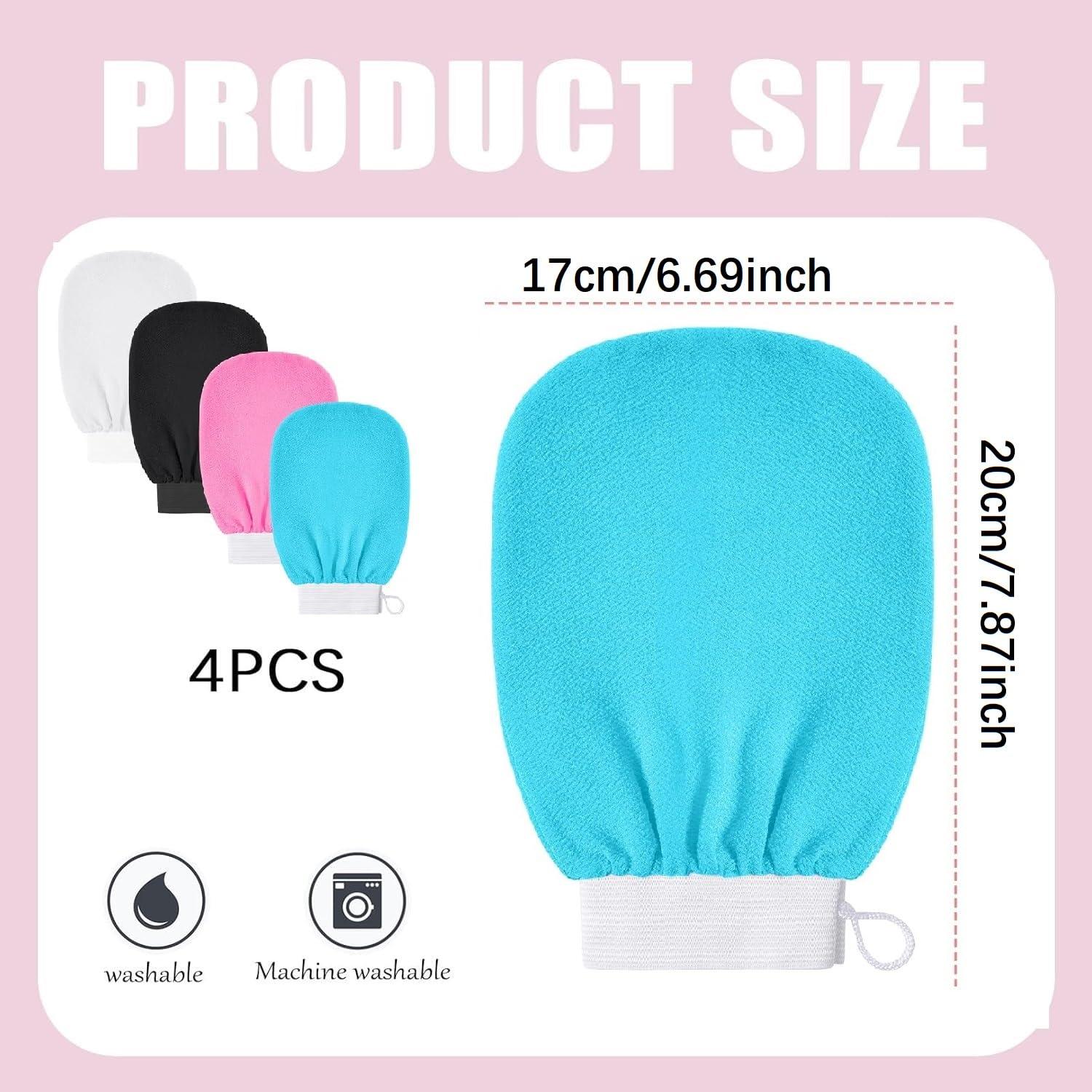 Guantes Exfoliantes Profundos Genérico 20x17cm 4 Pcs