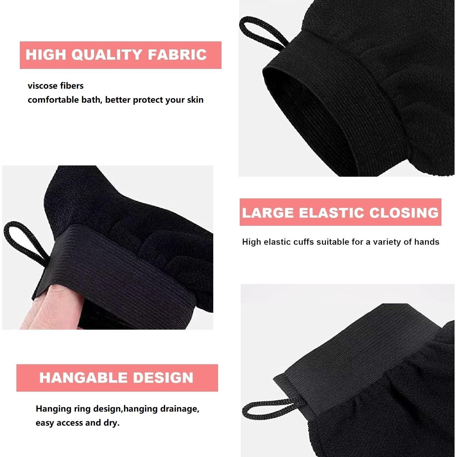 Guantes Exfoliantes Profundos Genérico 20x17cm 4 Pcs