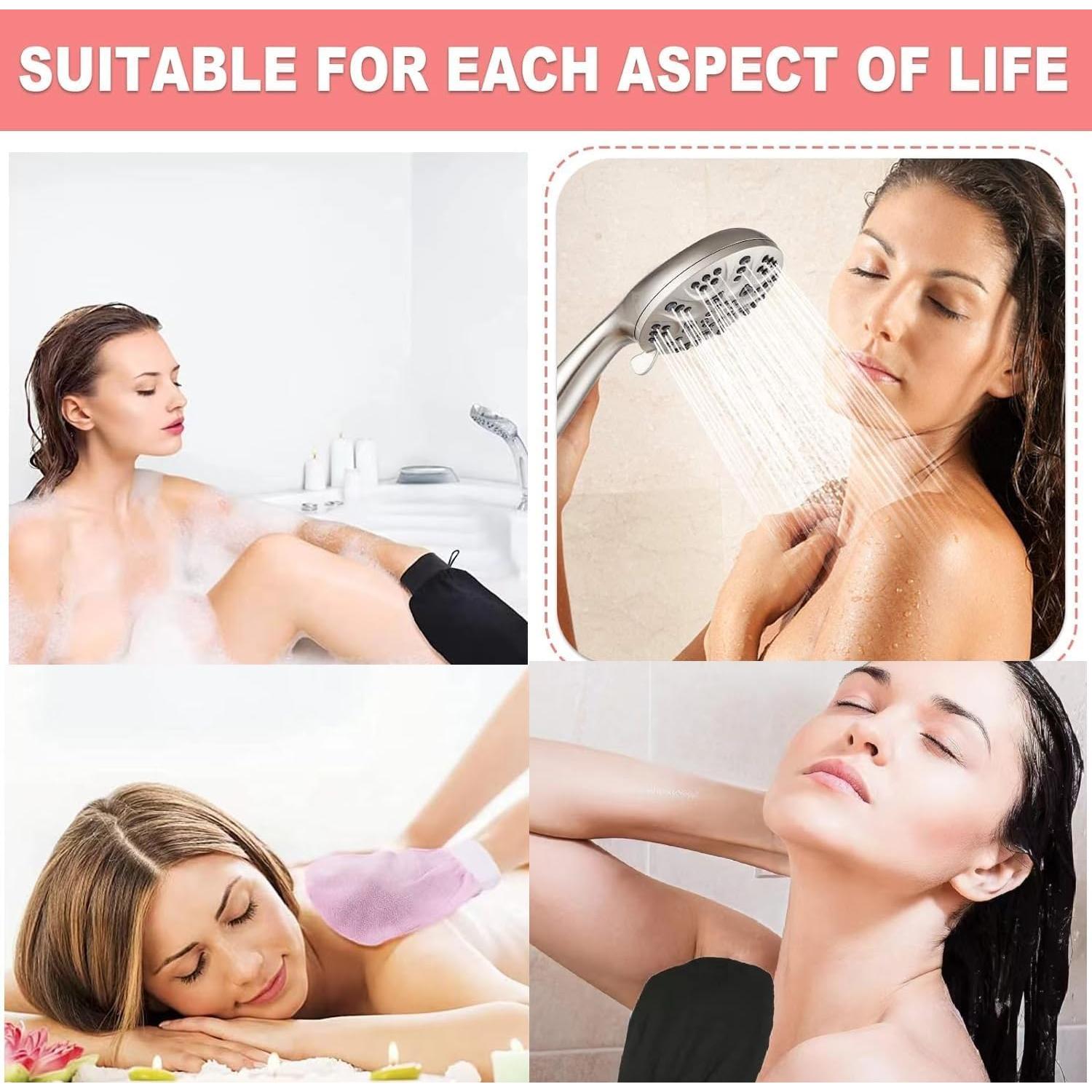 Guantes Exfoliantes Profundos Genérico 20x17cm 4 Pcs