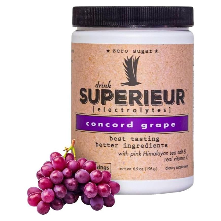 Superieur Electrolitos en Polvo - Uva Concordia 70 Porciones - Vegano