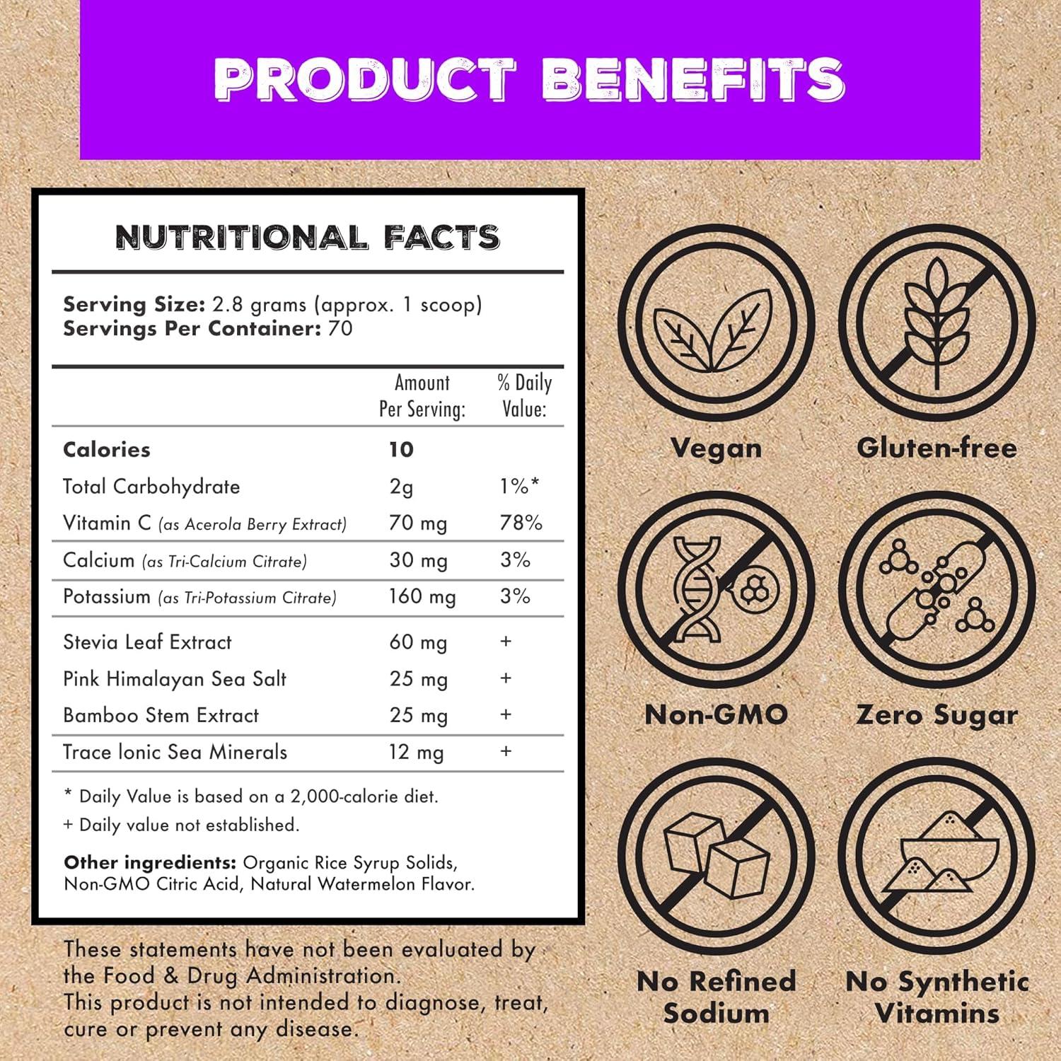 Superieur Electrolitos en Polvo - Uva Concordia 70 Porciones - Vegano