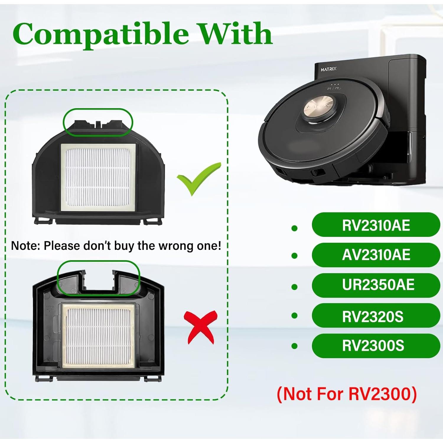 Filtro de Reemplazo HEPA JZSTARINGE para Shark AV2310AE