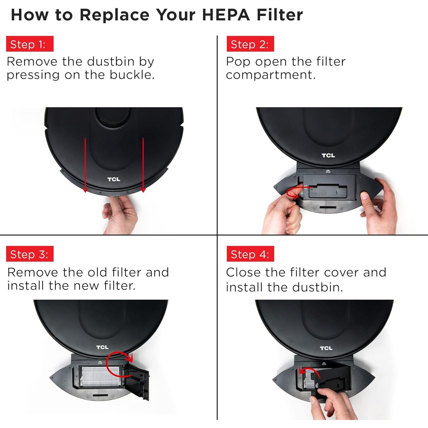 Kit de Accesorios para Aspiradora Robot TCL Sweeva RVR3A