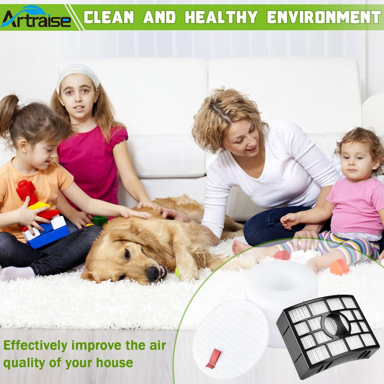 Reemplazo Filtros HEPA y Espuma Shark Rotator Artraise