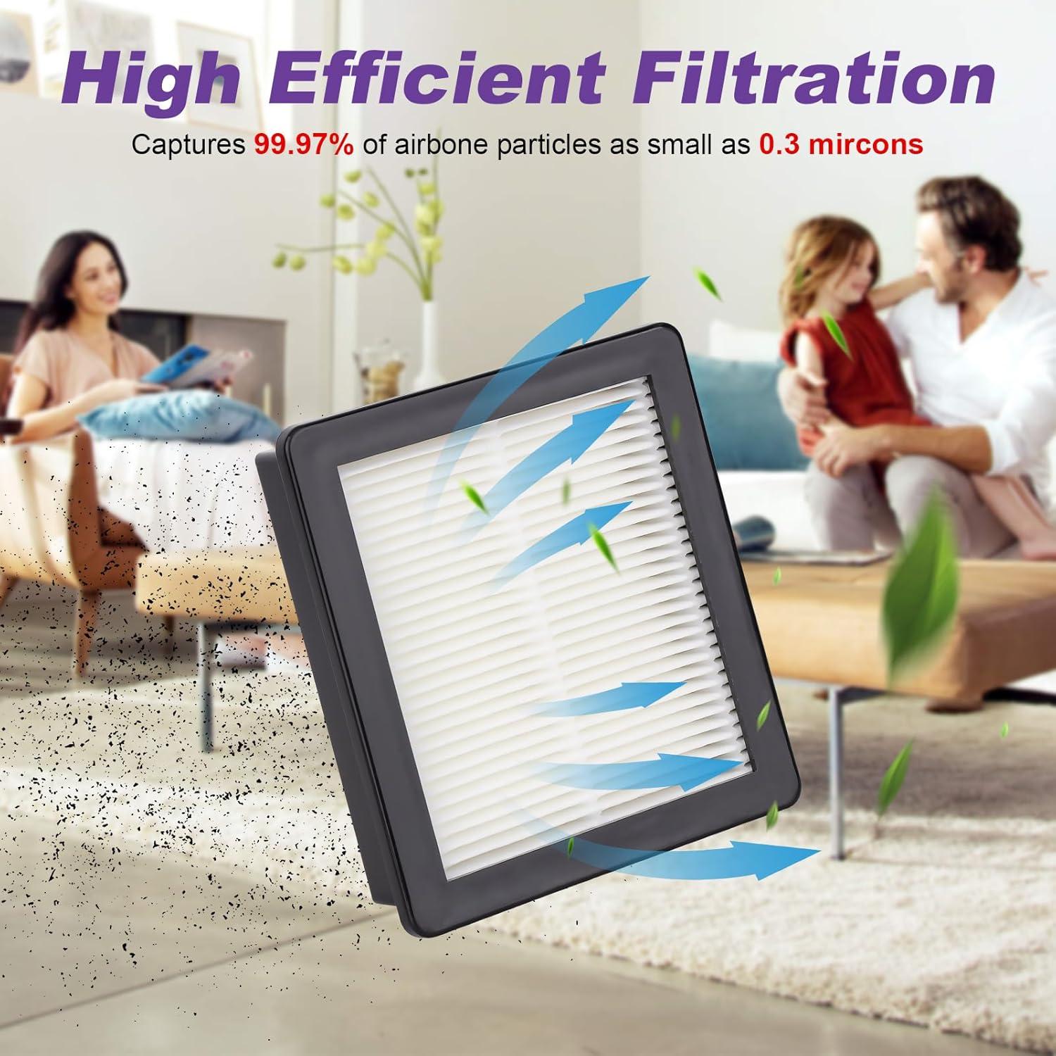 Filtro HEPA 107315 JoaSinc para ProTeam Coach Pro 10 y 6 - 4 Paquetes