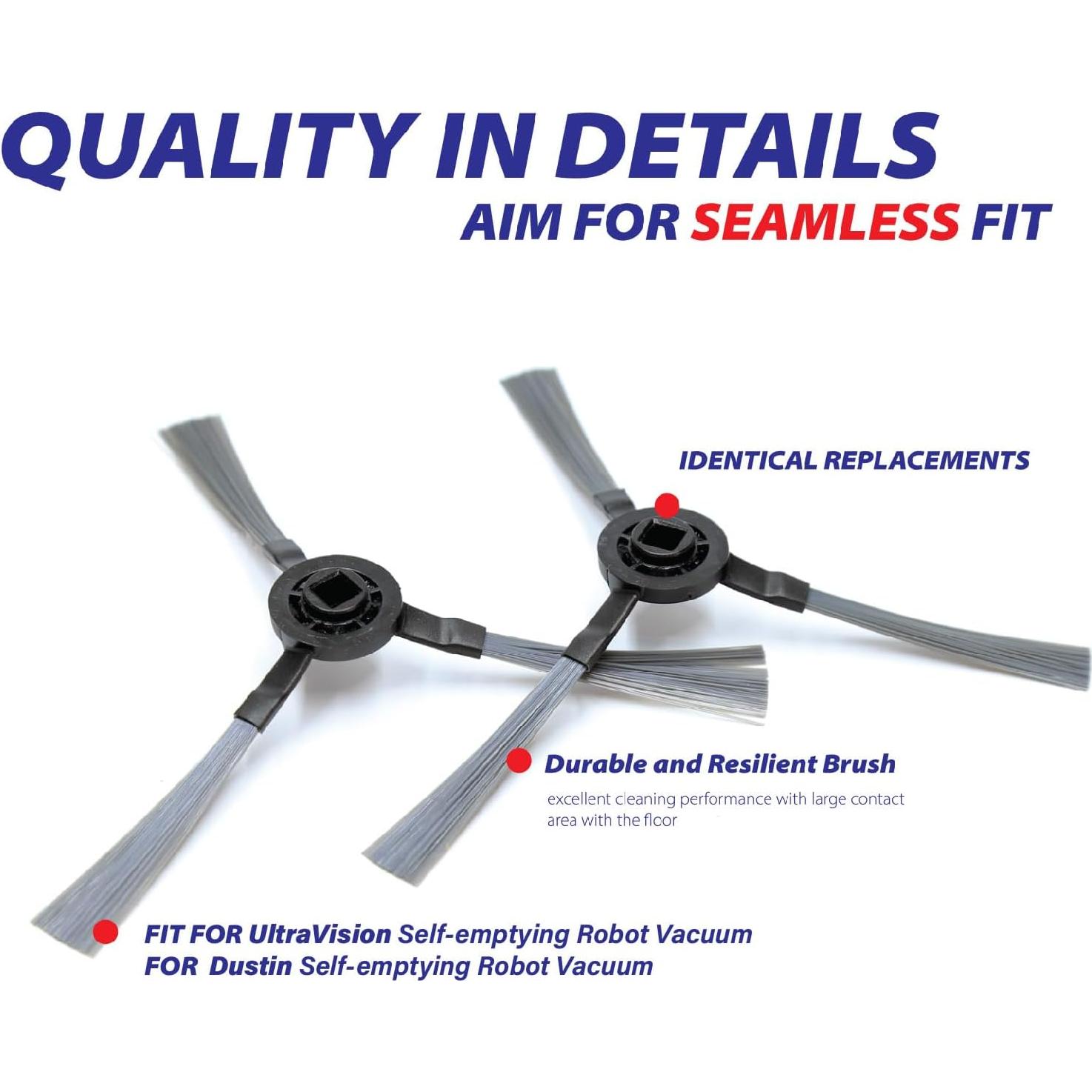 Piezas de Repuesto Aspiradora Robot Dustin Bobsweep HEPA 12PC