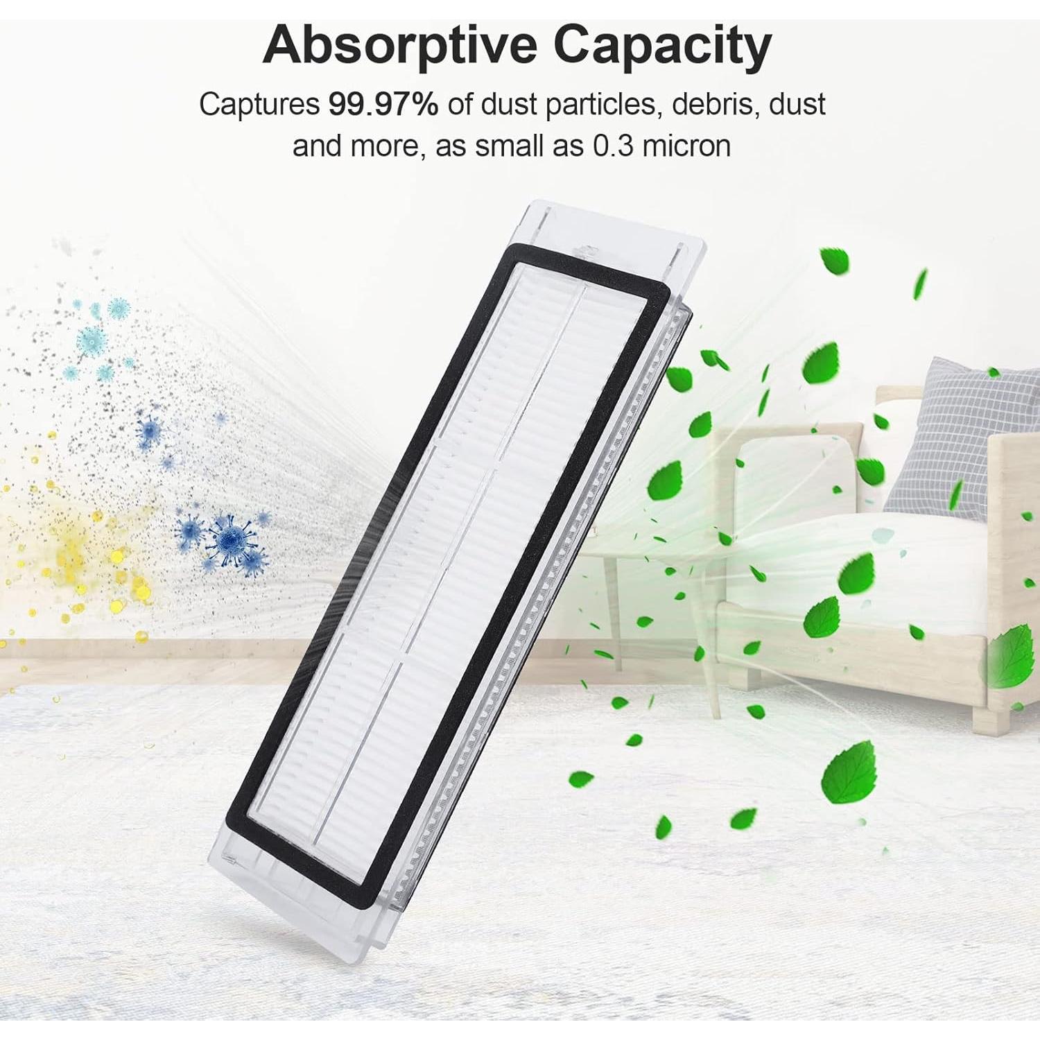 Piezas de Repuesto KEEPOW 18 para Aspiradoras Roborock