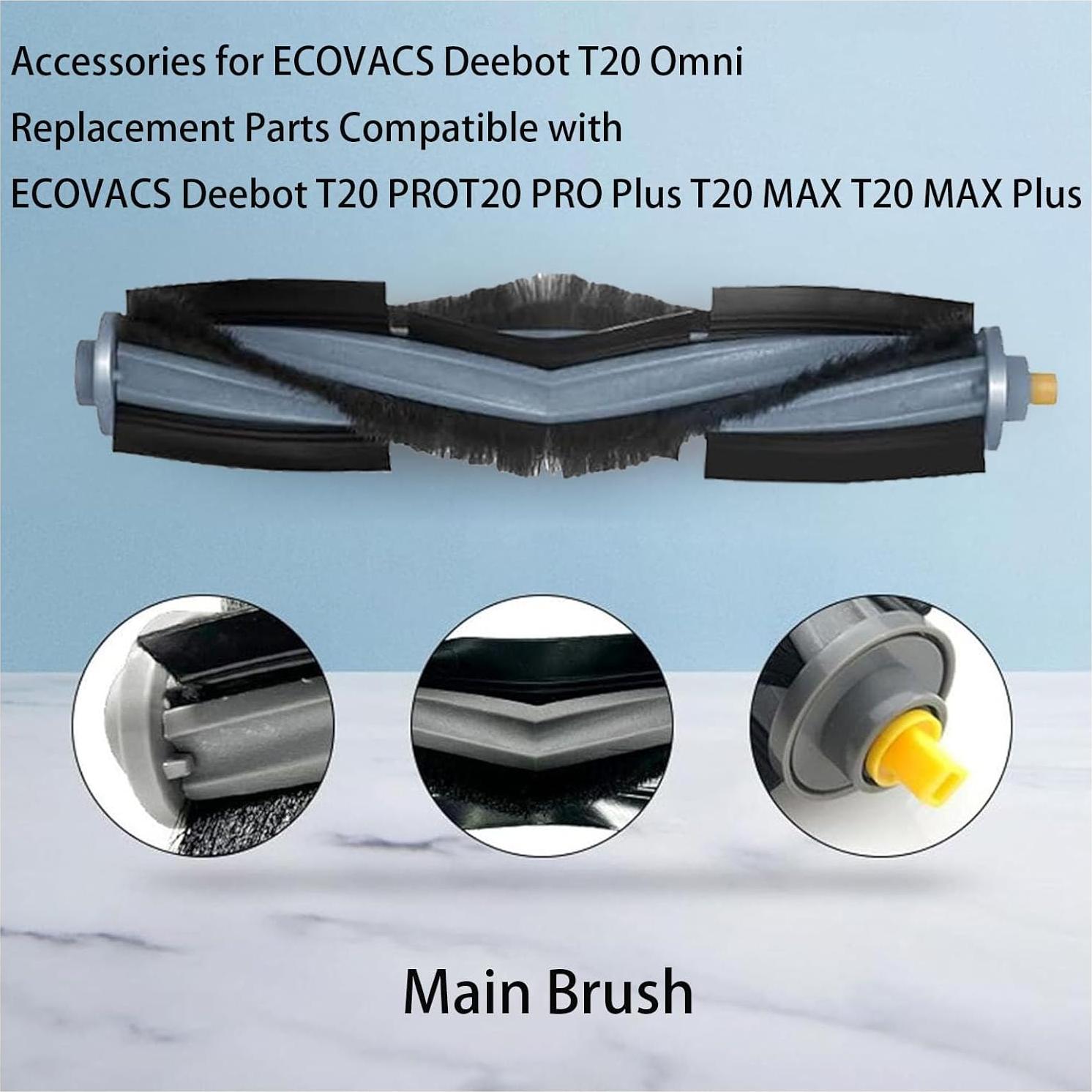 Kit de Accesorios de Repuesto Jpbaisqic para ECOVACS Deebot T20 Omni