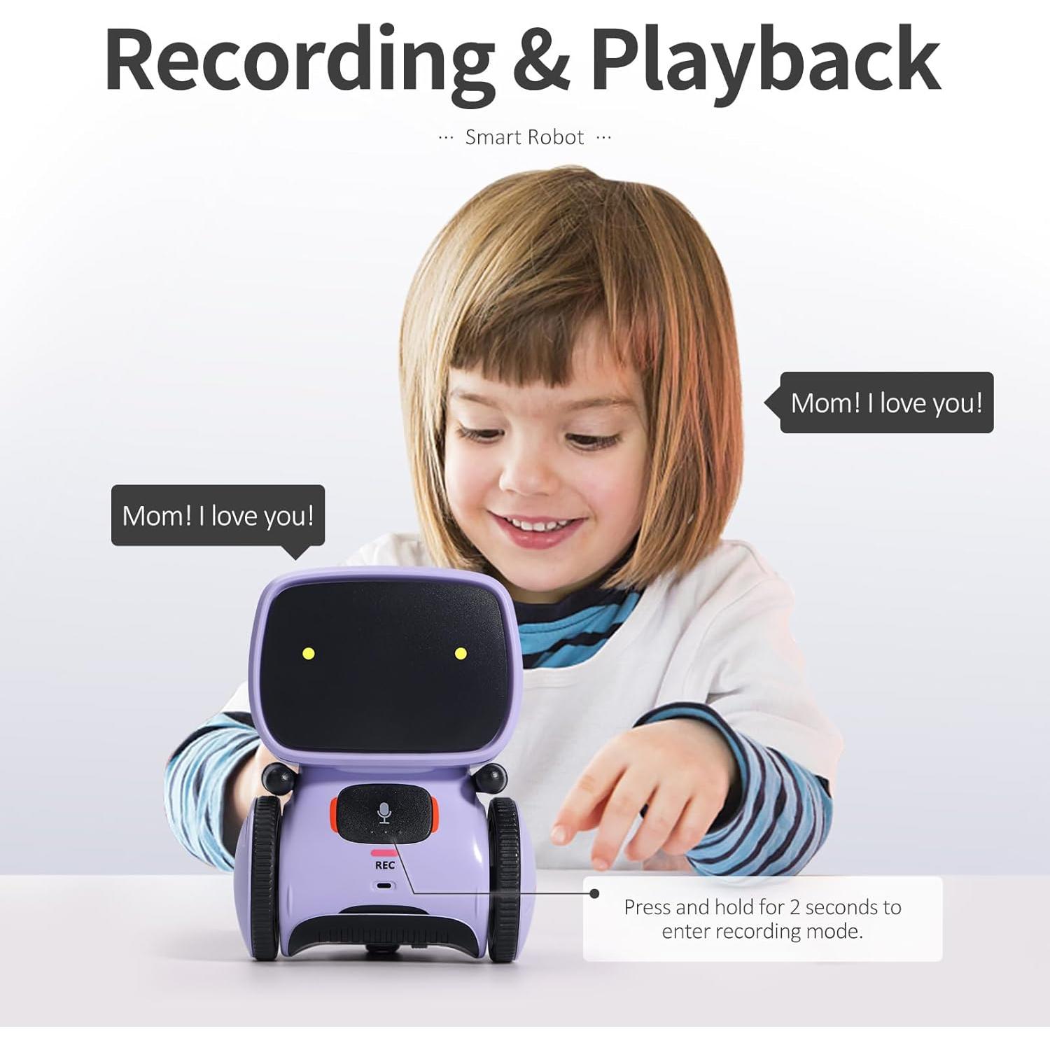 Robot Interactivo GILOBABY para Niños, 10x8.9x12.7cm