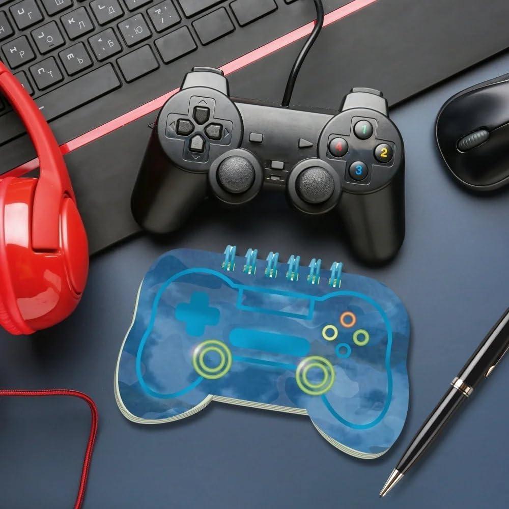 Cuaderno Espiral Amscan Controlador de Juego Azul 11x19 cm