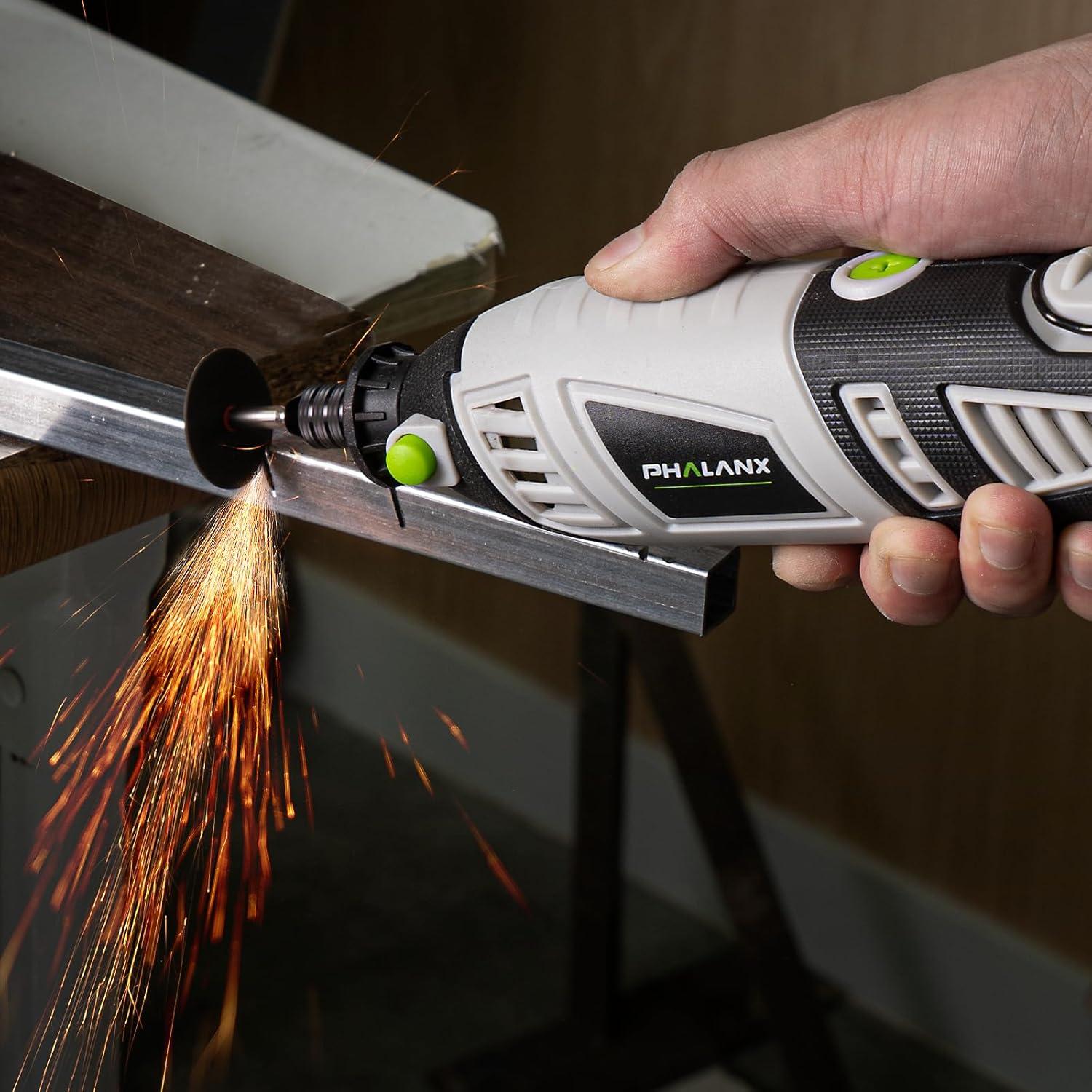 Kit de Herramientas Rotativas PHALANX 180W 213 Piezas Multiuso