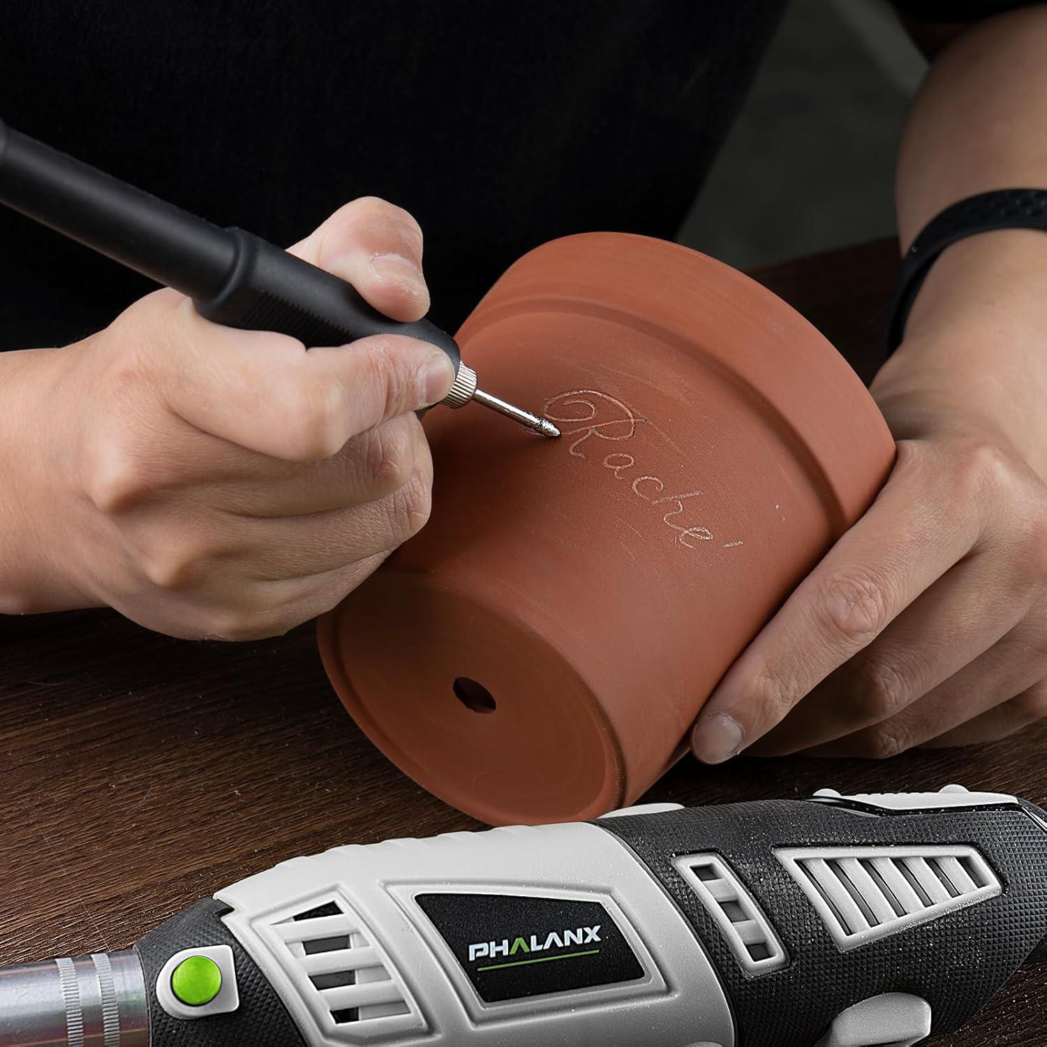 Kit de Herramientas Rotativas PHALANX 180W 213 Piezas Multiuso