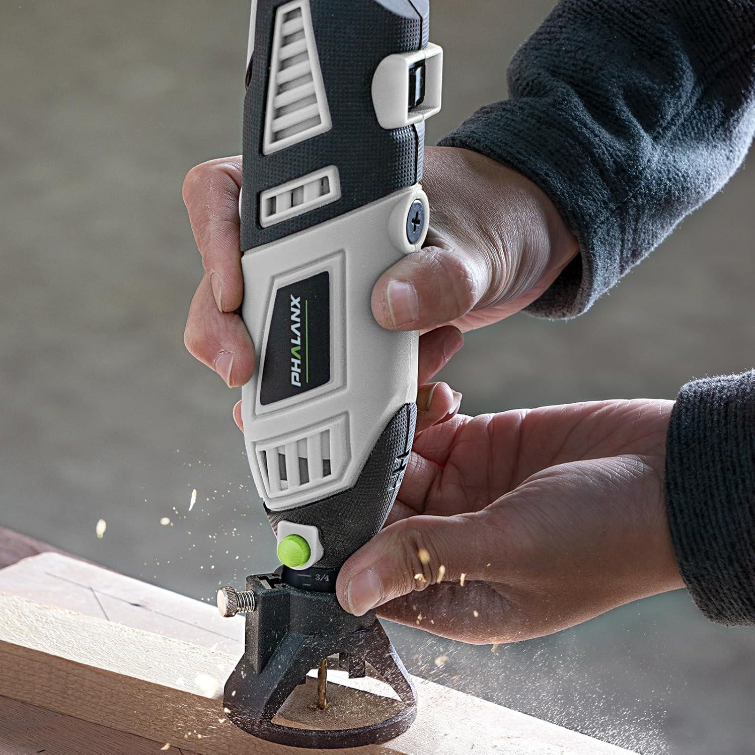 Kit de Herramientas Rotativas PHALANX 180W 213 Piezas Multiuso