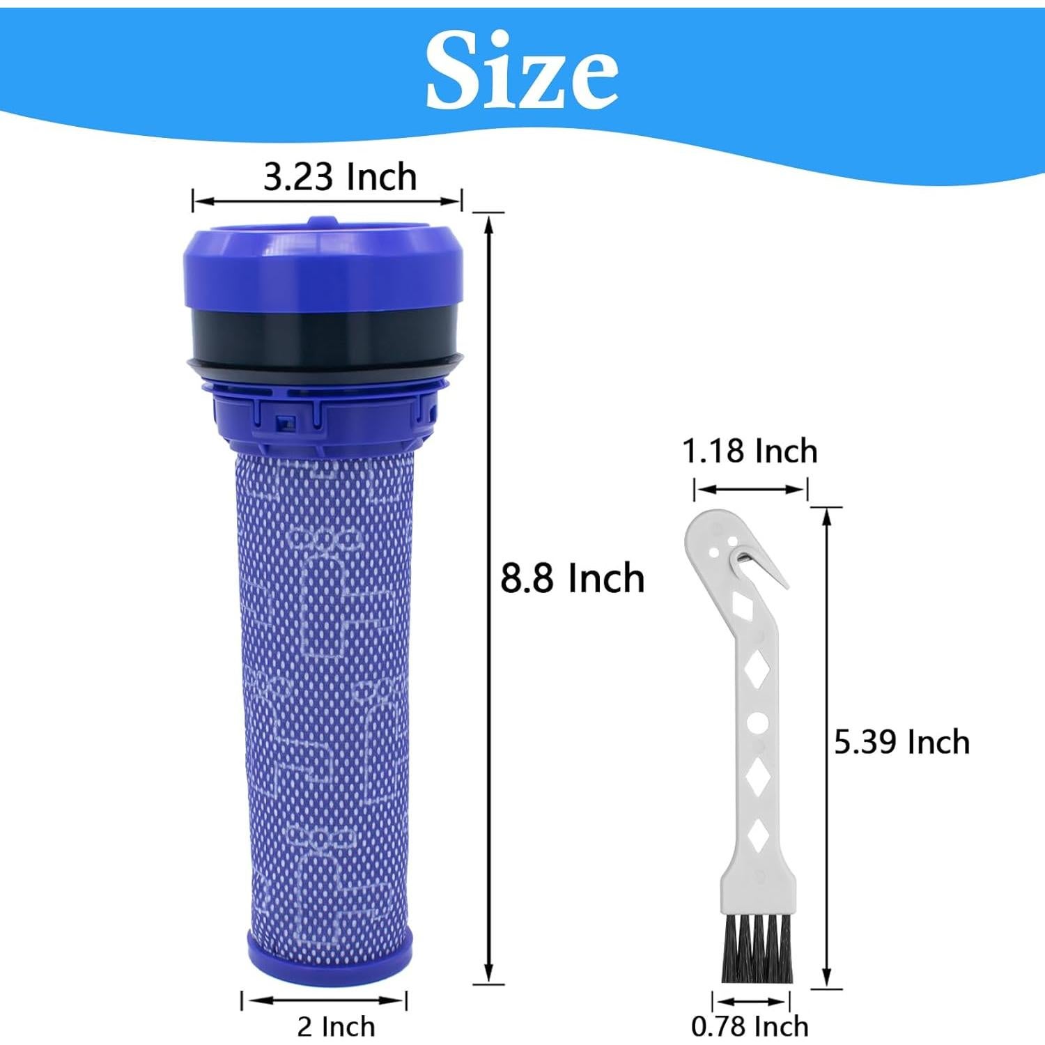 2 Filtros Premotor HEPA ilovelife para Aspiradora Dyson DC28 DC37 DC39 DC53