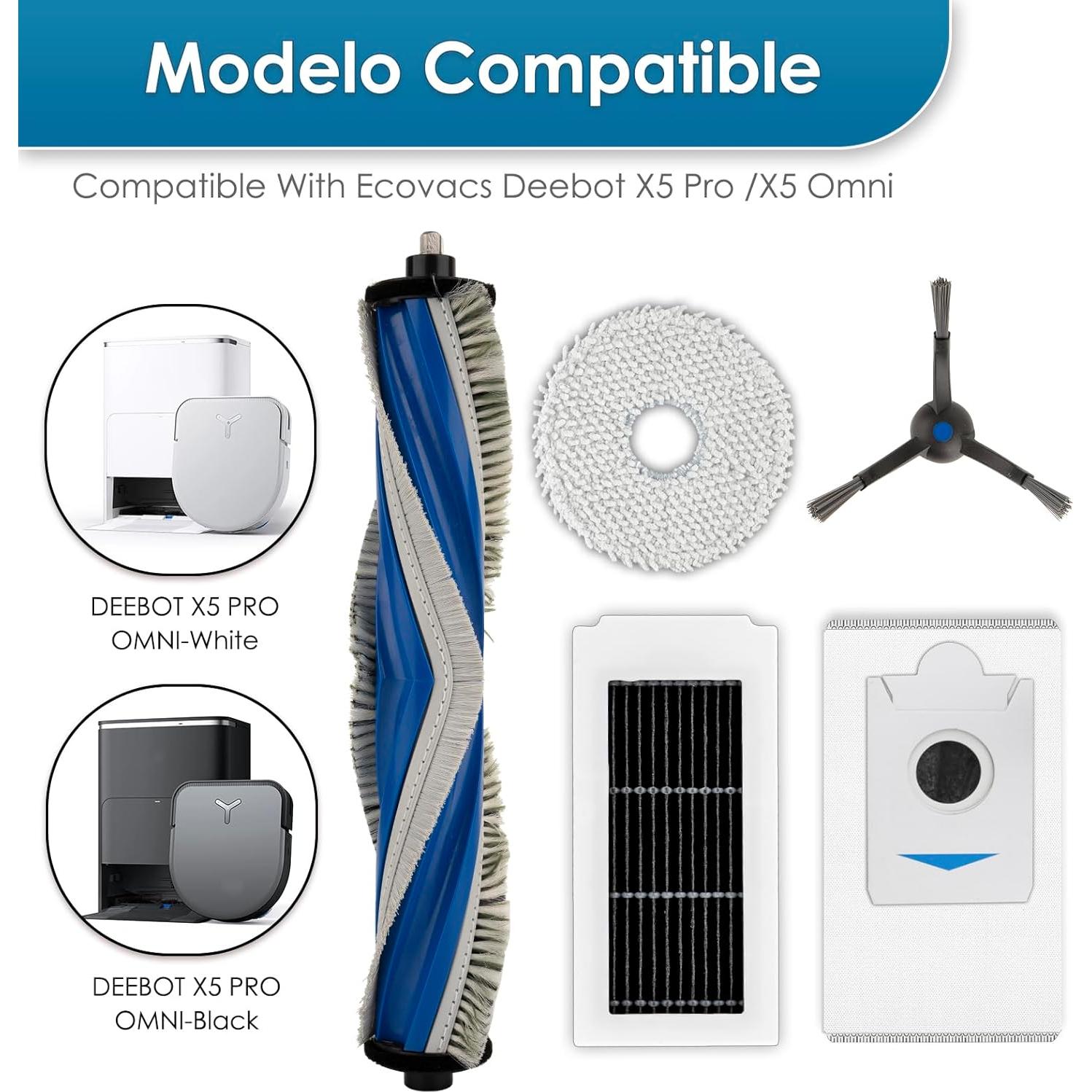 Filtros HEPA de Reemplazo KEYKAO para ECOVACS DEEBOT T50 Pro - 8 Piezas