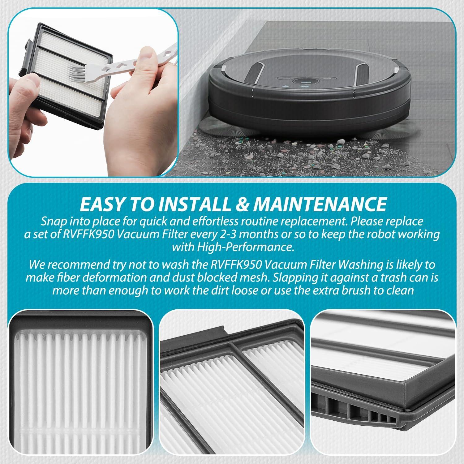 Paquete de 4 Filtros HEPA LEFITPA para Aspiradora Shark