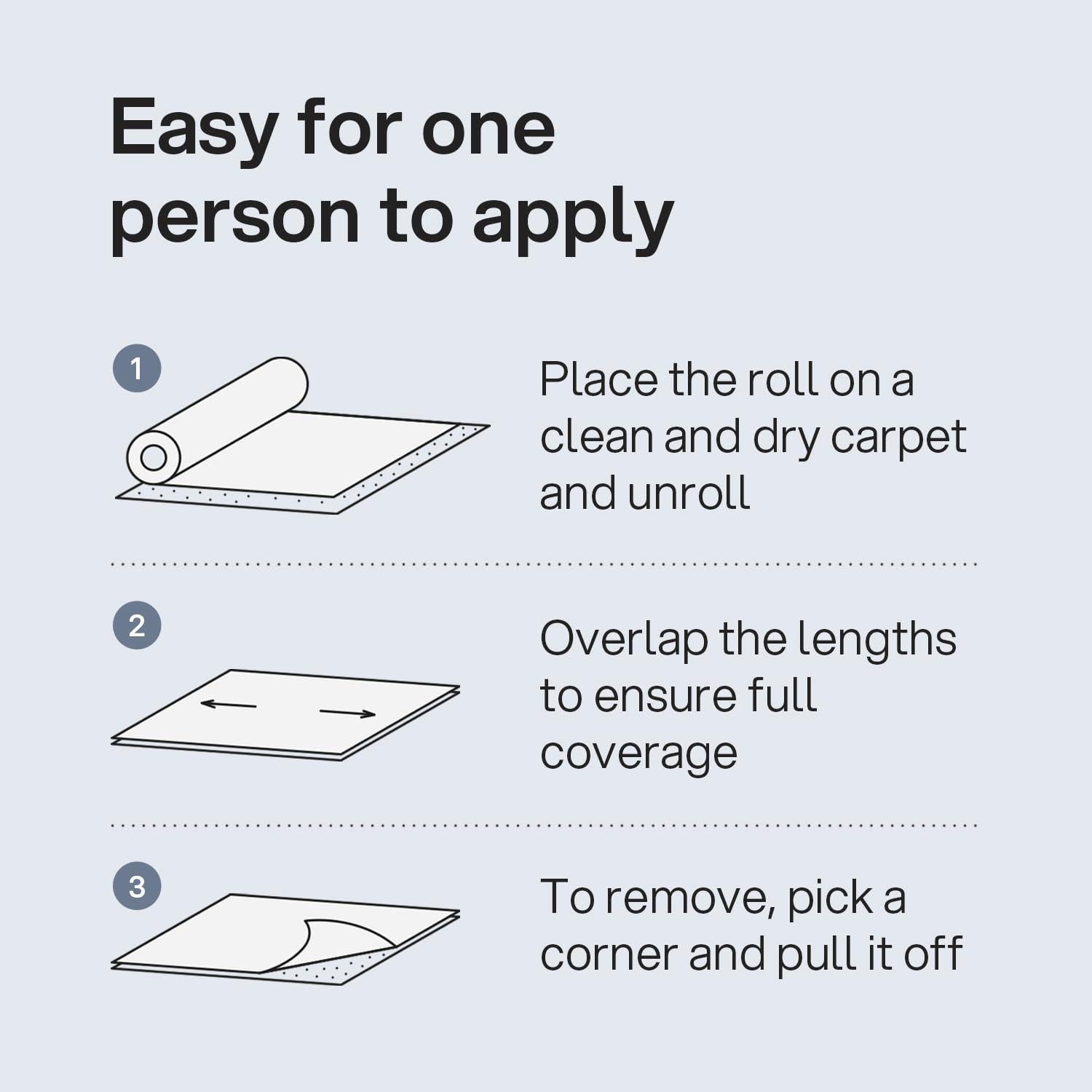 Película Protectora de Alfombra Kenley 45.72cm x 60.96m