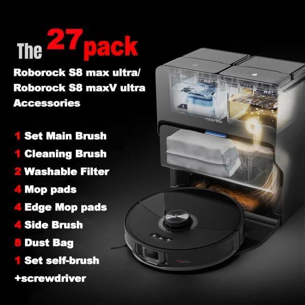 Kit de Accesorios 27 Piezas para Aspiradora Roborock S8 Max