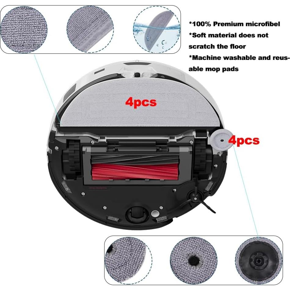 Kit de Accesorios 27 Piezas para Aspiradora Roborock S8 Max