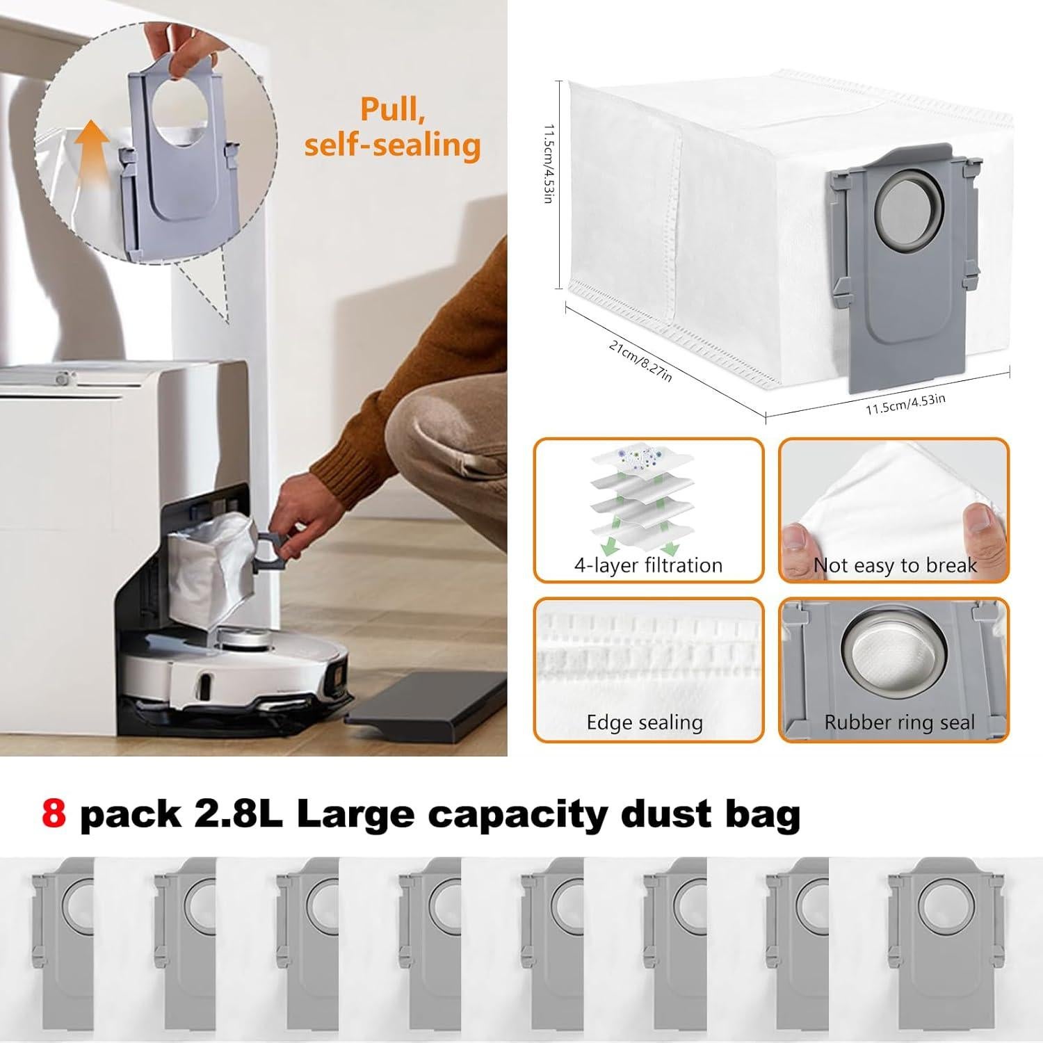 Kit de Accesorios 27 Piezas para Aspiradora Roborock S8 Max