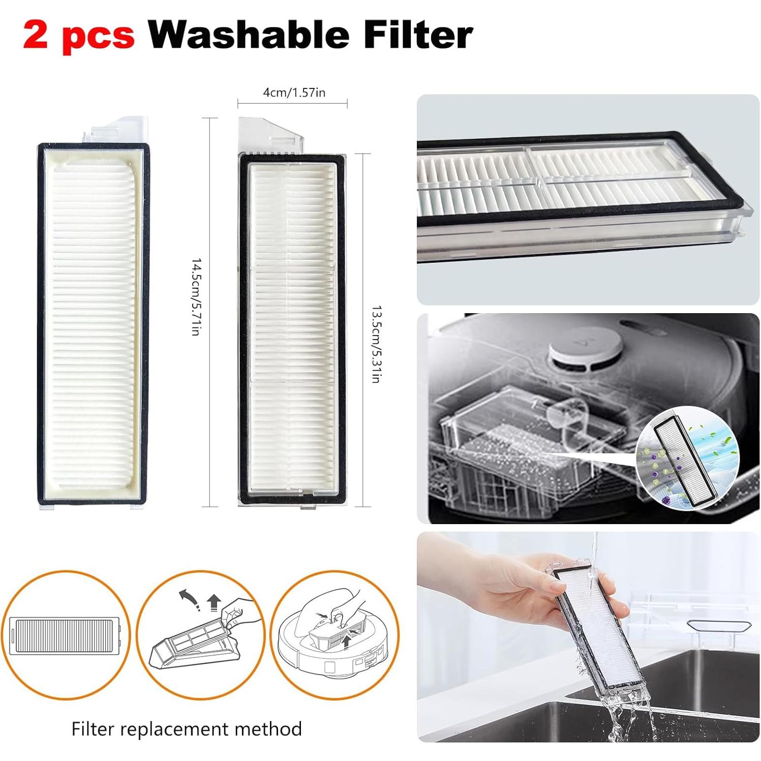 Kit de Accesorios 27 Piezas para Aspiradora Roborock S8 Max