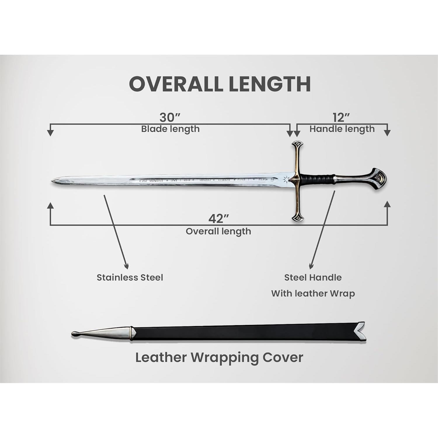 Espada Medieval Replica TOOL VISTA SWD-19002 106.68 cm