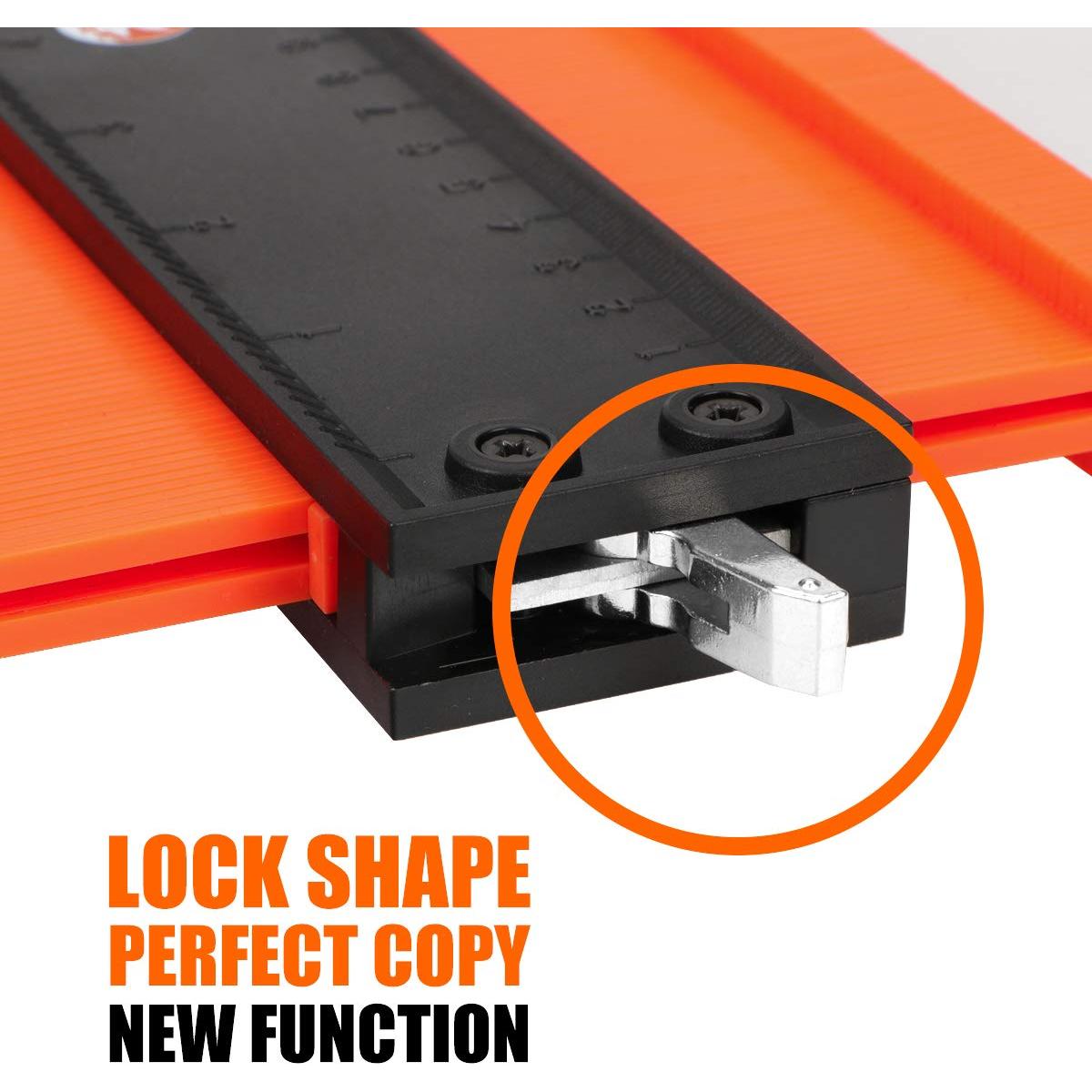 Saker Medidor de Contorno 25,4 cm Ajustable para Carpintería