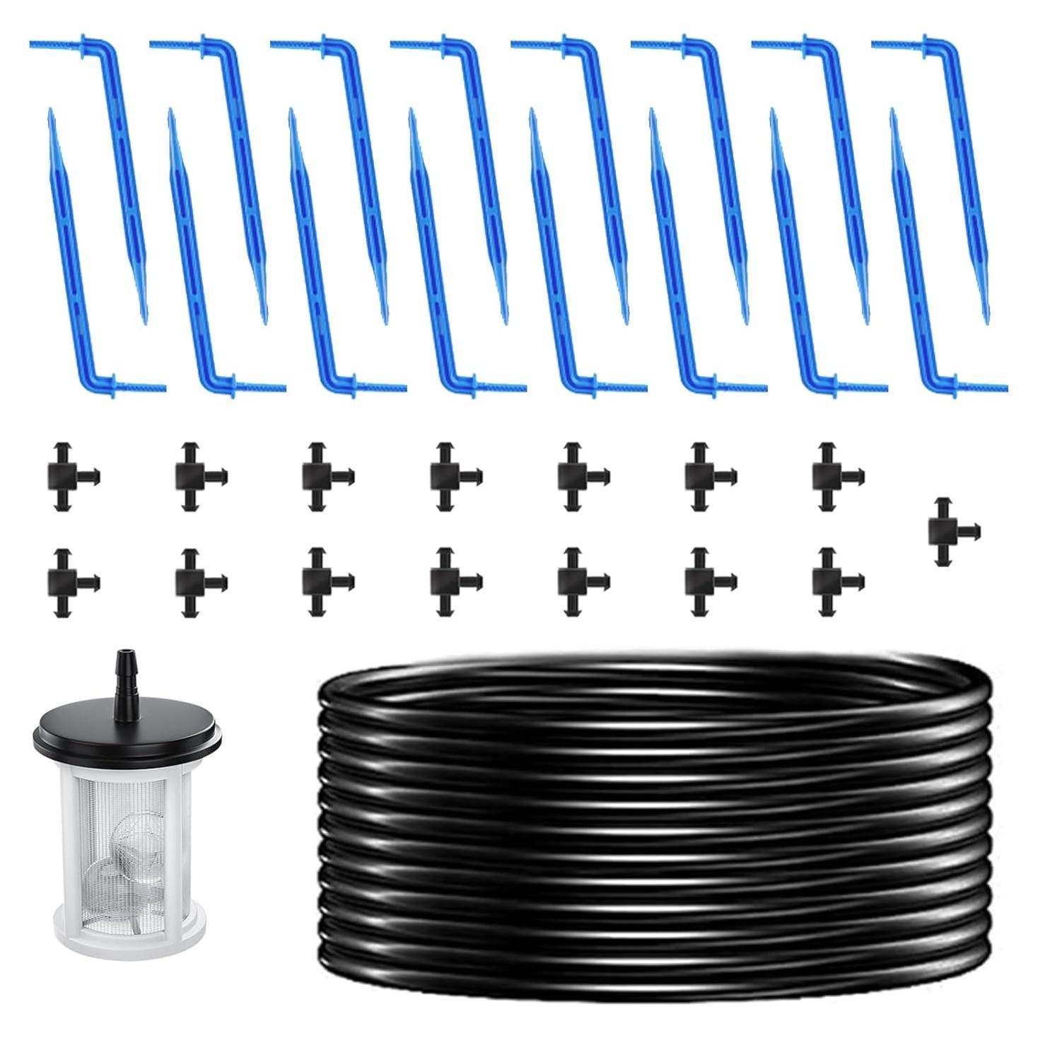 Sistema de riego por goteo solar SZXC 11.89m 3W 3000mAh 15 macetas